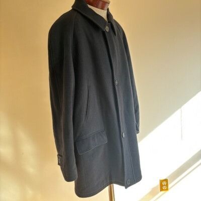 Other Valente Wool Cashmere Overcoat Topcoat Black Plaid Lined Mad Size US XL / EU 56 / 4 - 11 Thumbnail