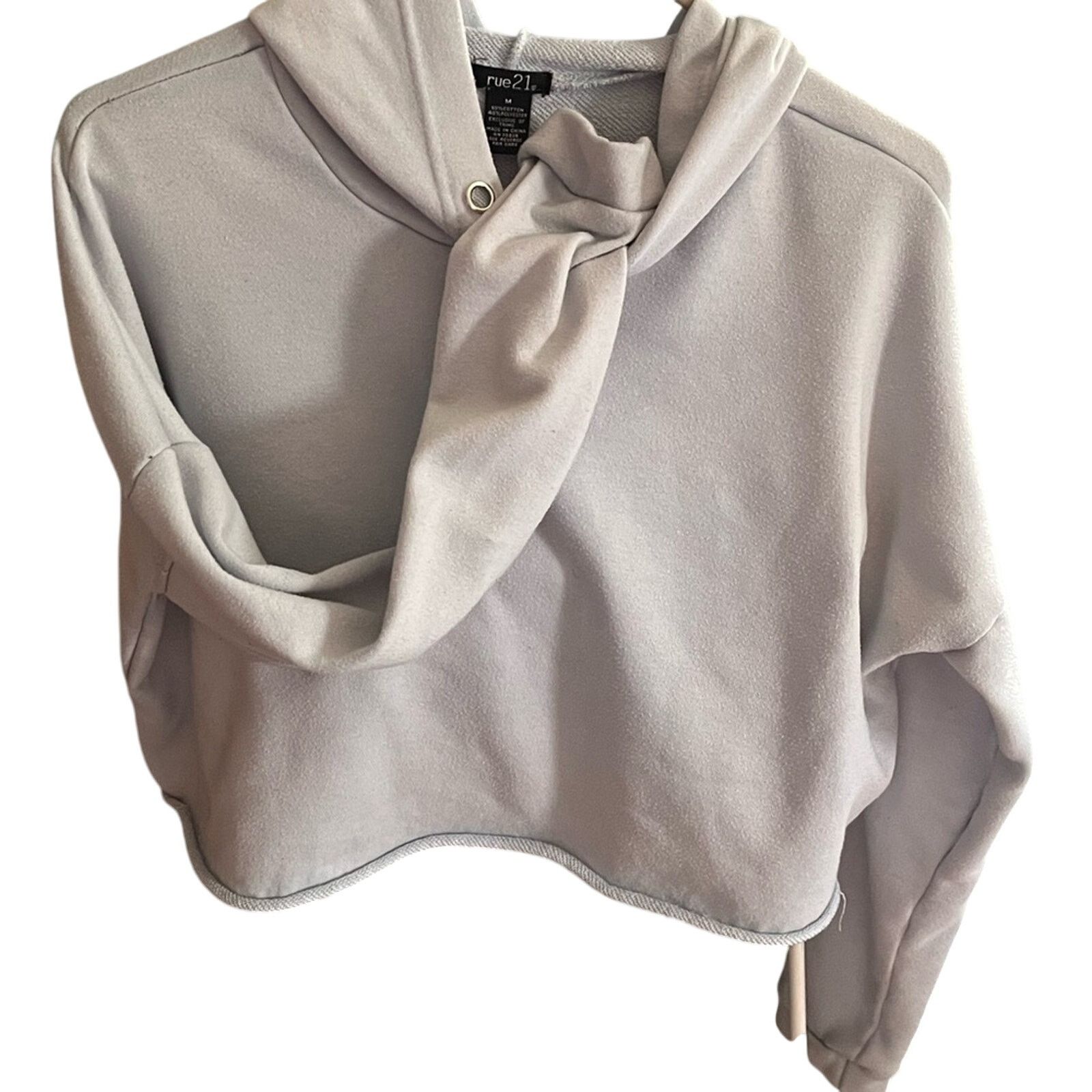 rue21 Rue 21 Baby blue crop hoodie size medium Size M / US 6-8 / IT 42-44 - 6 Thumbnail