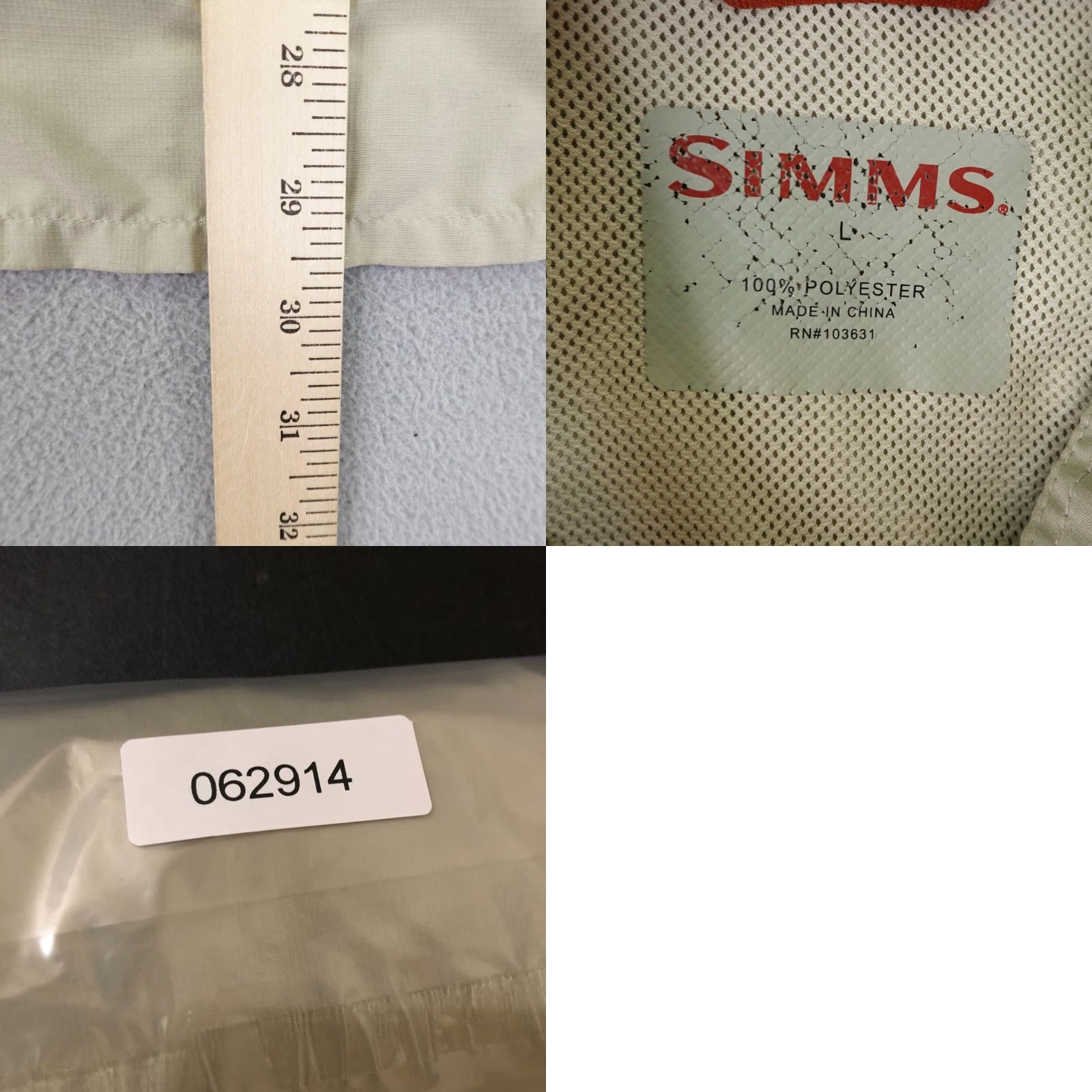 Vintage SIMMS Shirt Mens Large Khaki Beige Tan Fishing Button-Up Outdoor Vented Camping Size US L / EU 52-54 / 3 - 8 Thumbnail