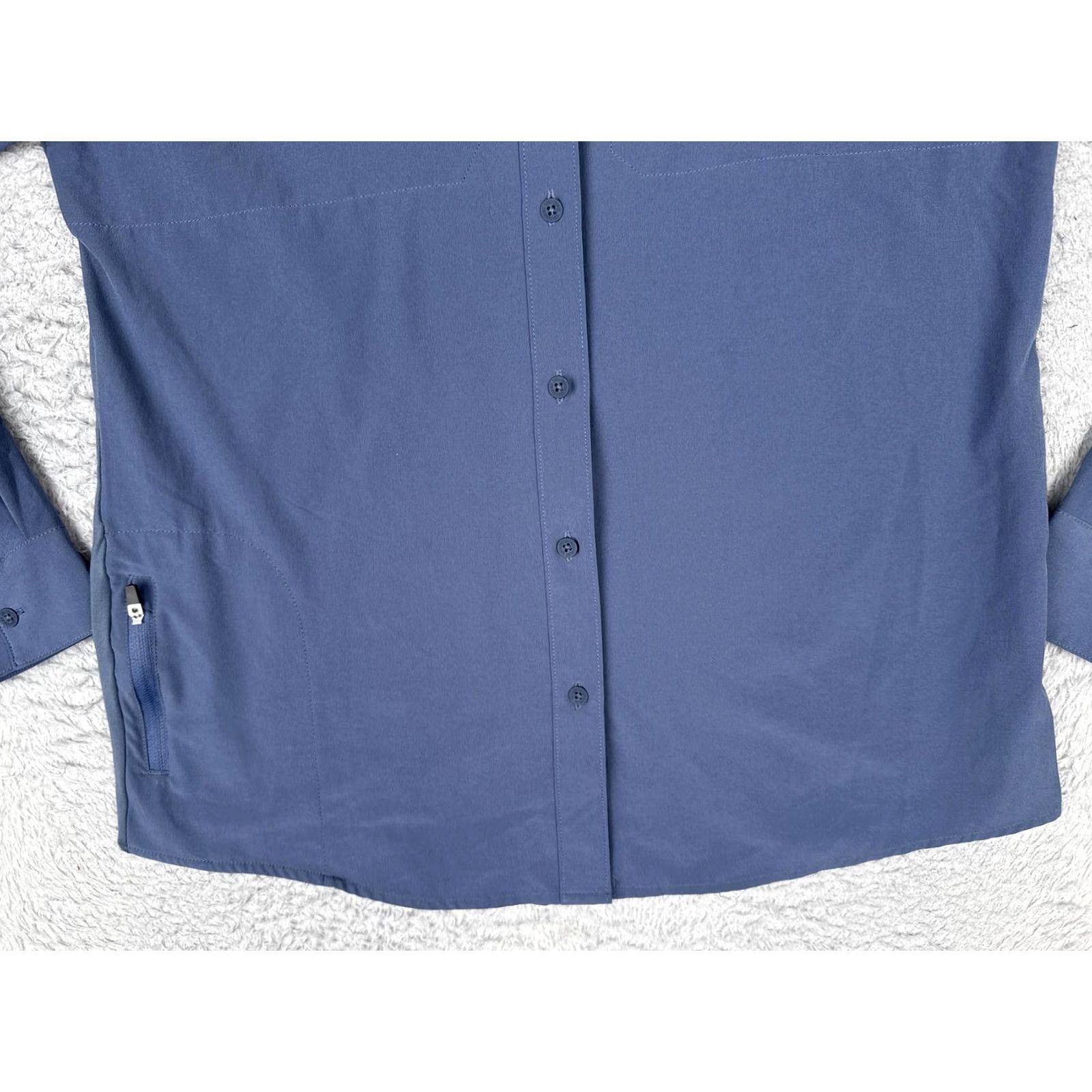 Wrangler Wrangler Shirt Womens Large Blue Long Sleeve Button Hiking AllTerrainGear Size L / US 10 / IT 46 - 5 Thumbnail