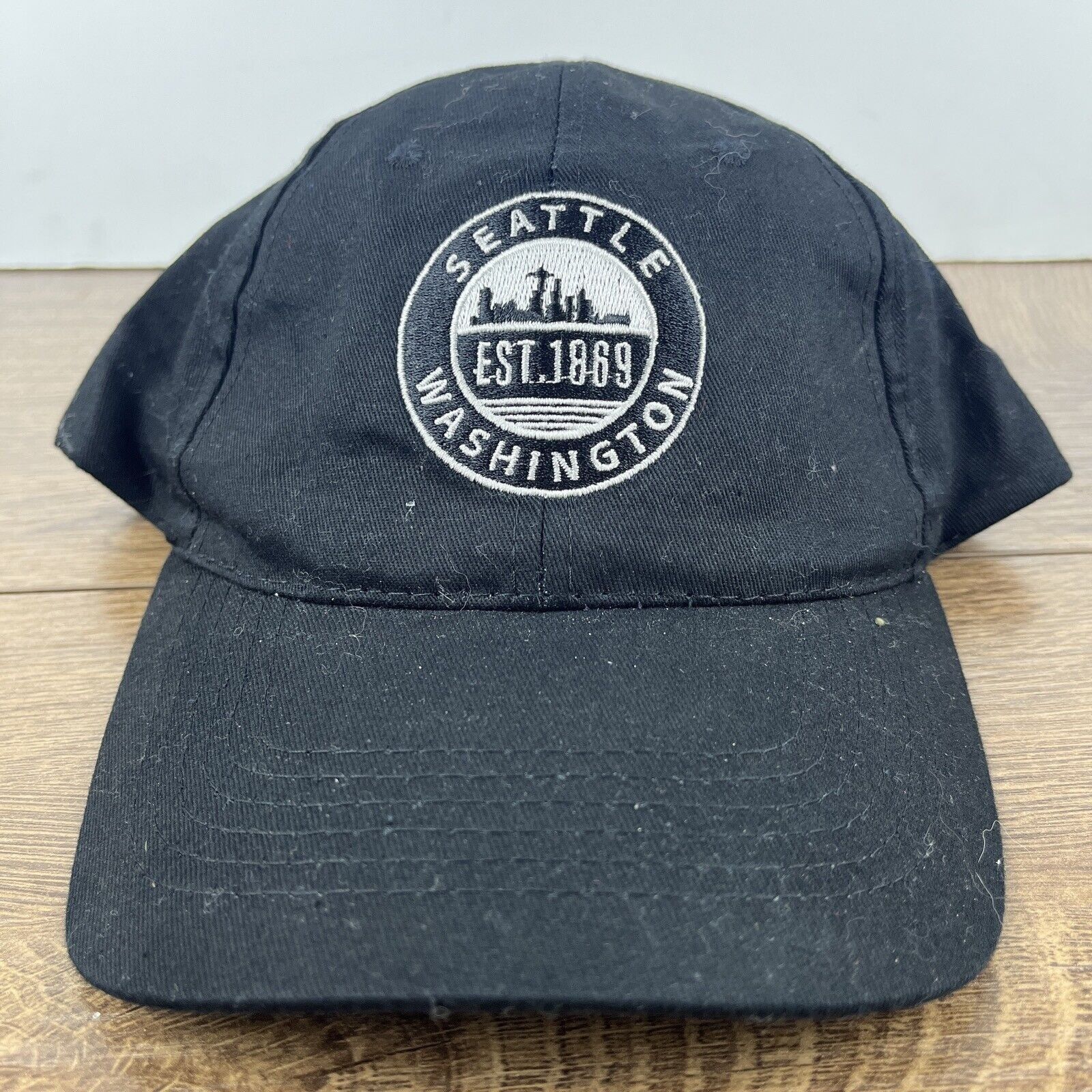 Other Seattle Washington Hat Seattle Black Hat Adjustable Adult Si Size ONE SIZE - 4 Thumbnail