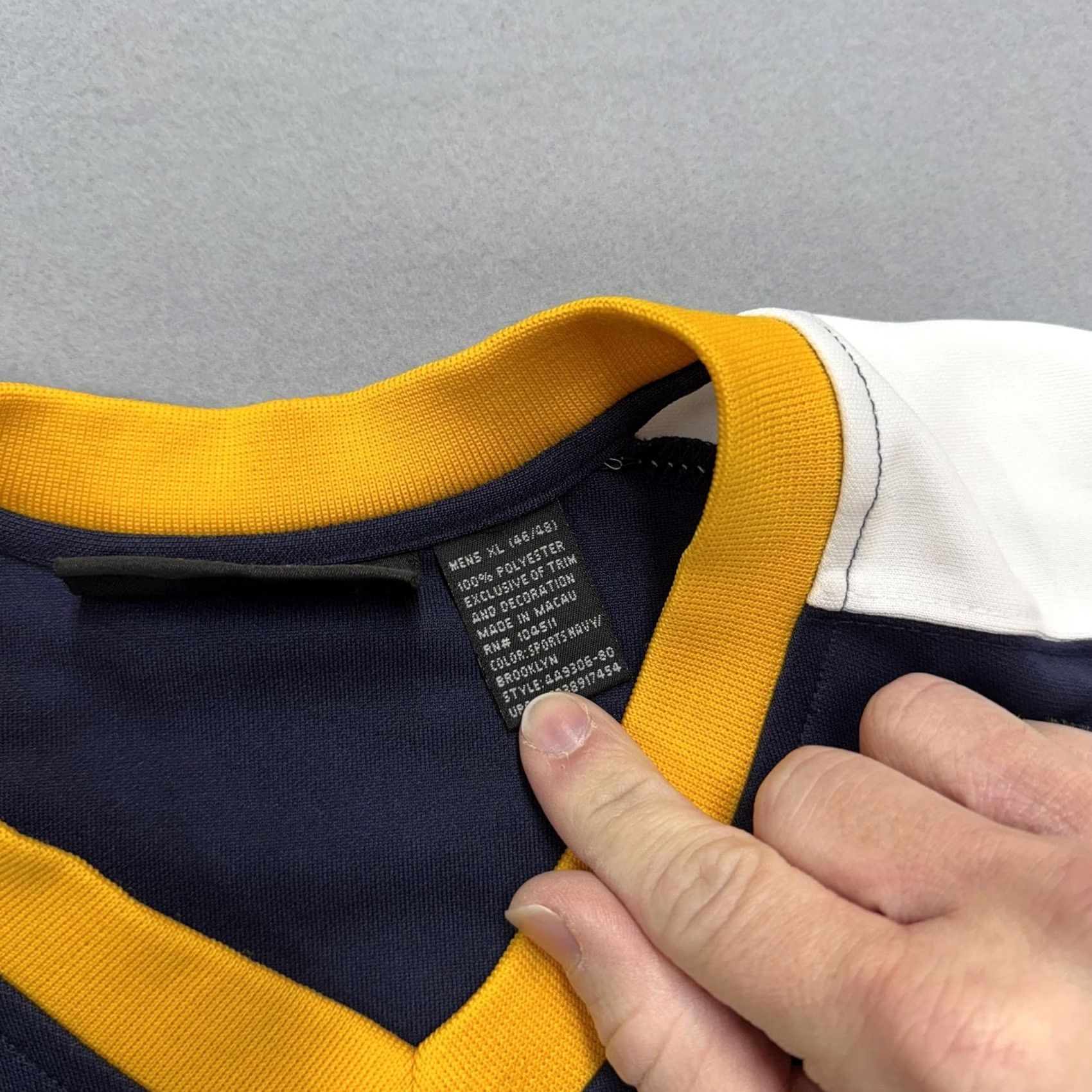Vintage Asphalt Legend Jersey Shirt Mens XL Blue 90s 27 y2k graphic print long sleeve pullover V-Neck T-Shirt Size US XL / EU 56 / 4 - 7 Thumbnail