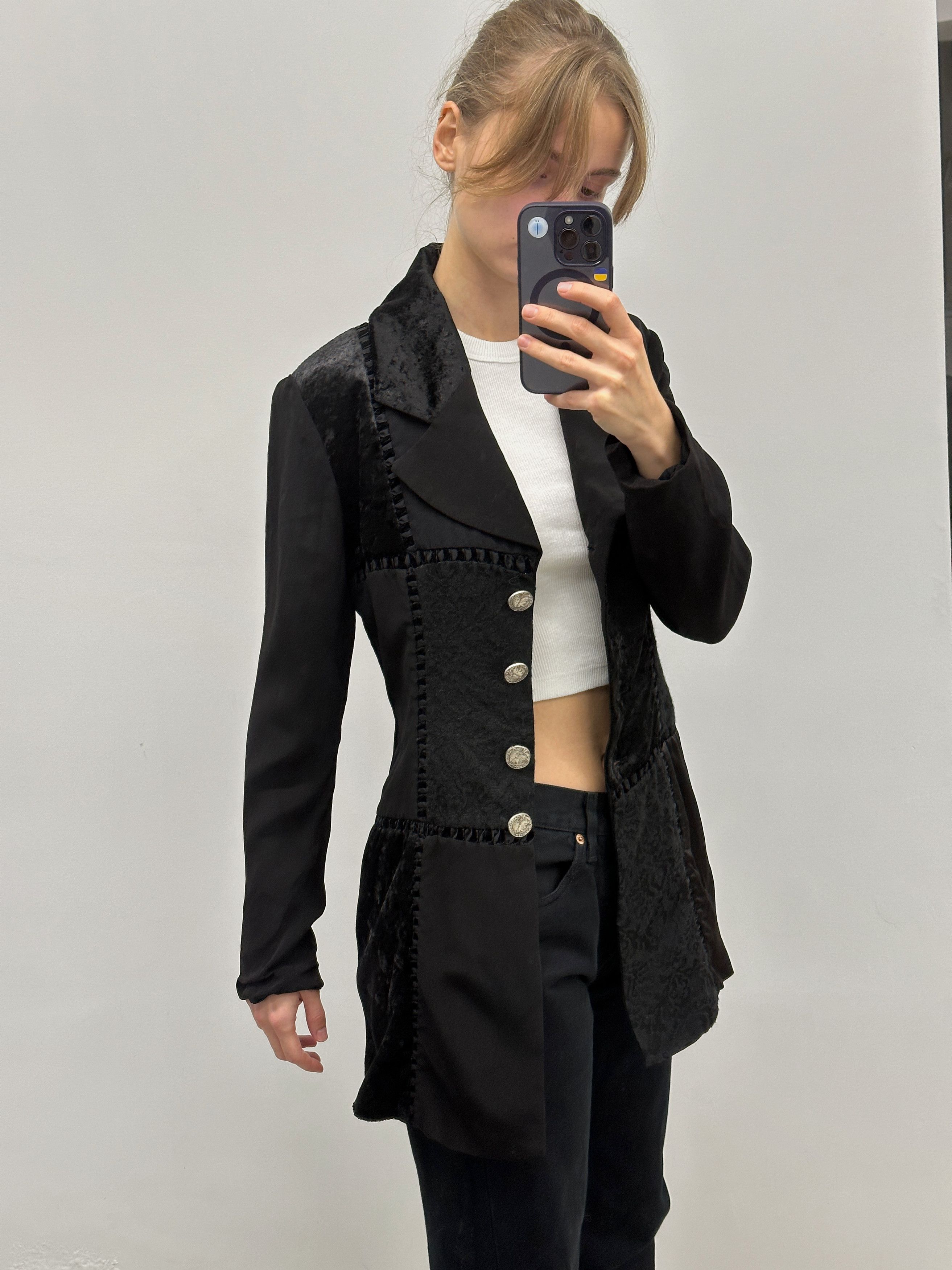 Sandro Vintage Sandro Blazer Jacket Size S / US 4 / IT 40 - 3 Thumbnail