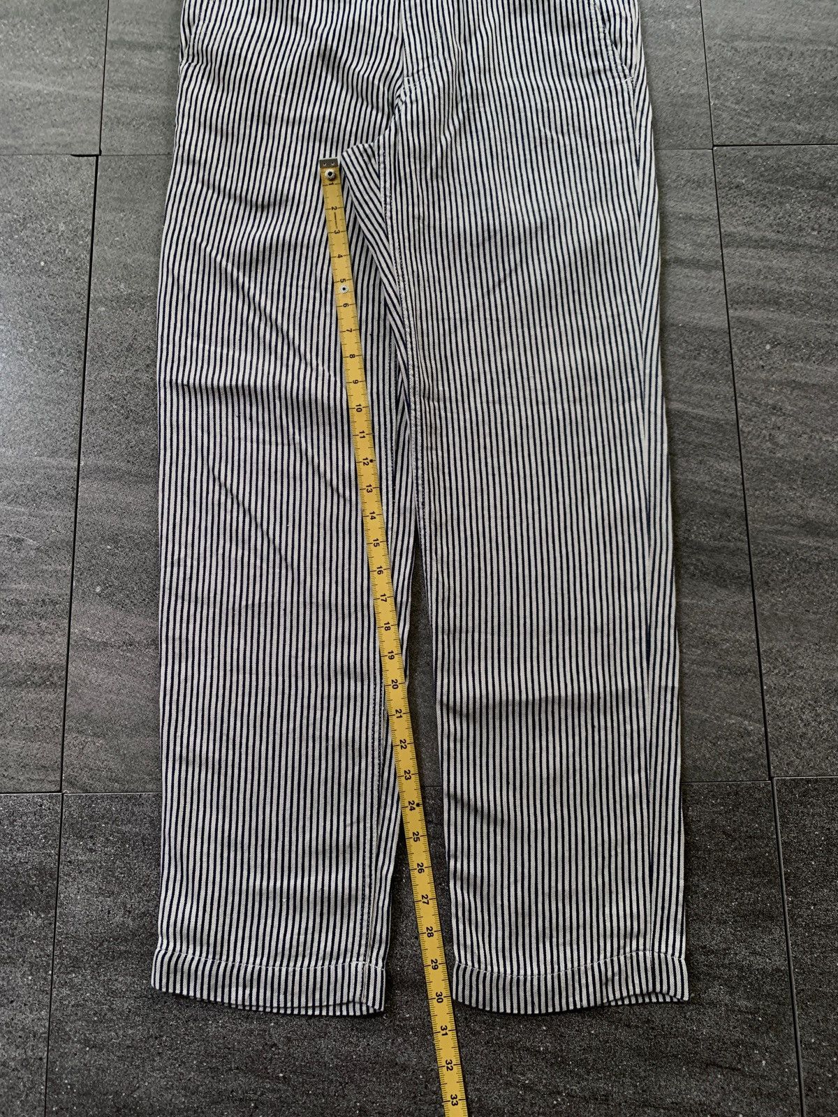 Comme des Garcons Homme Deux FREE TAX! CDGH Deux Linen Striped Trousers Size US 31 - 12 Thumbnail