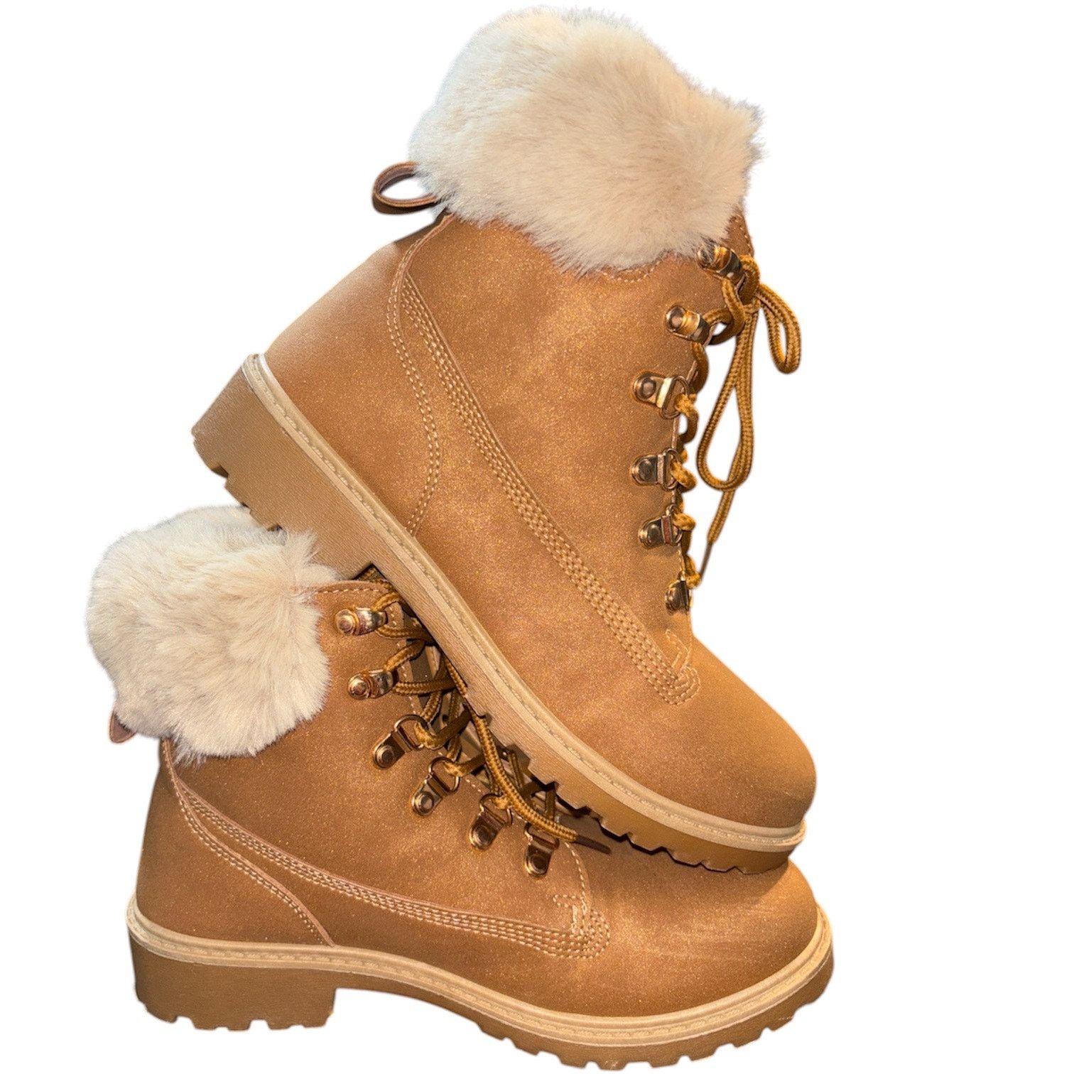 The Unbranded Brand B&M Collections Winter-Style Lace Boots Size 8 Size US 8 / IT 38 - 3 Thumbnail