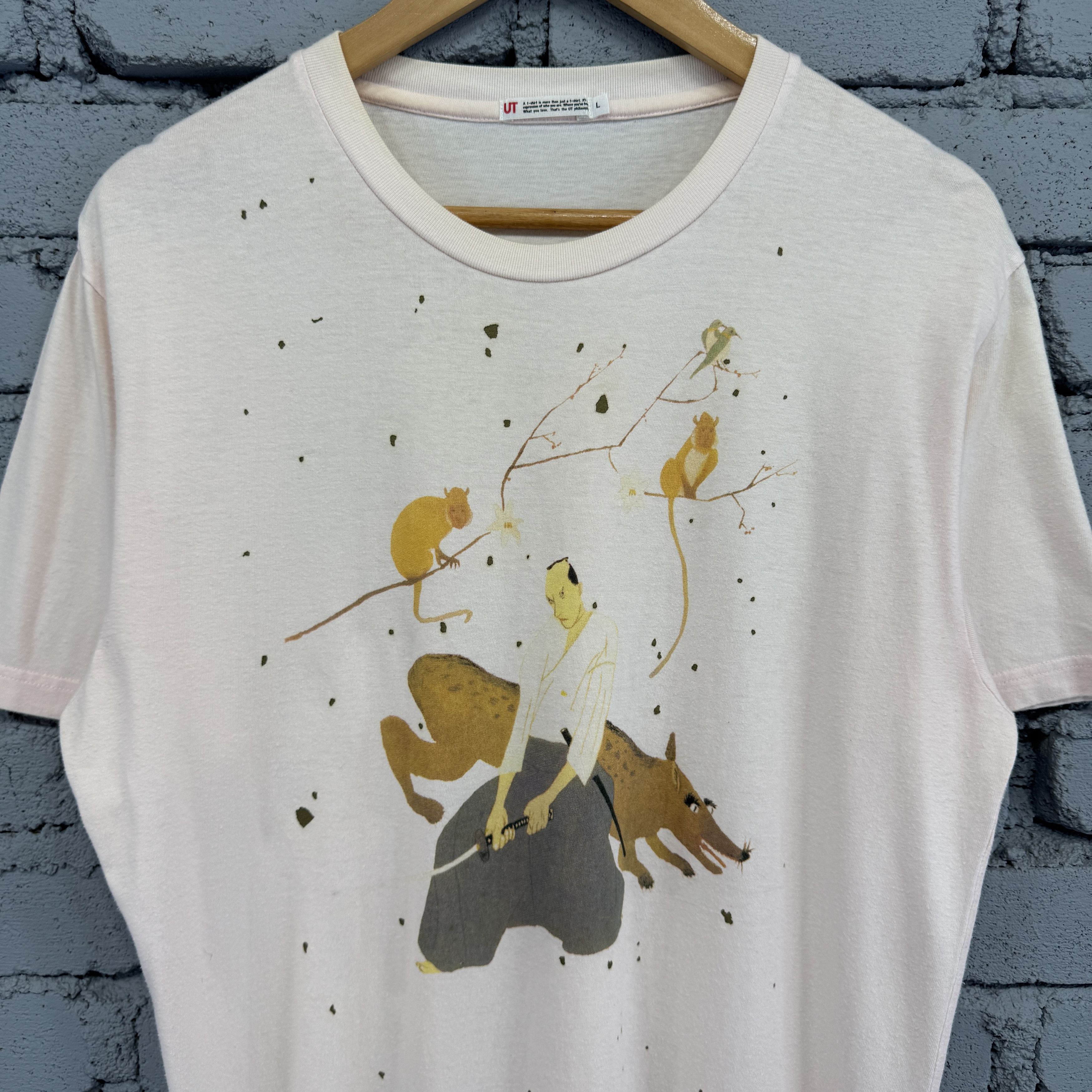 Uniqlo Vintage Uniqlo Japanese Style Illustration Tshirt Size US L / EU 52-54 / 3 - 3 Thumbnail