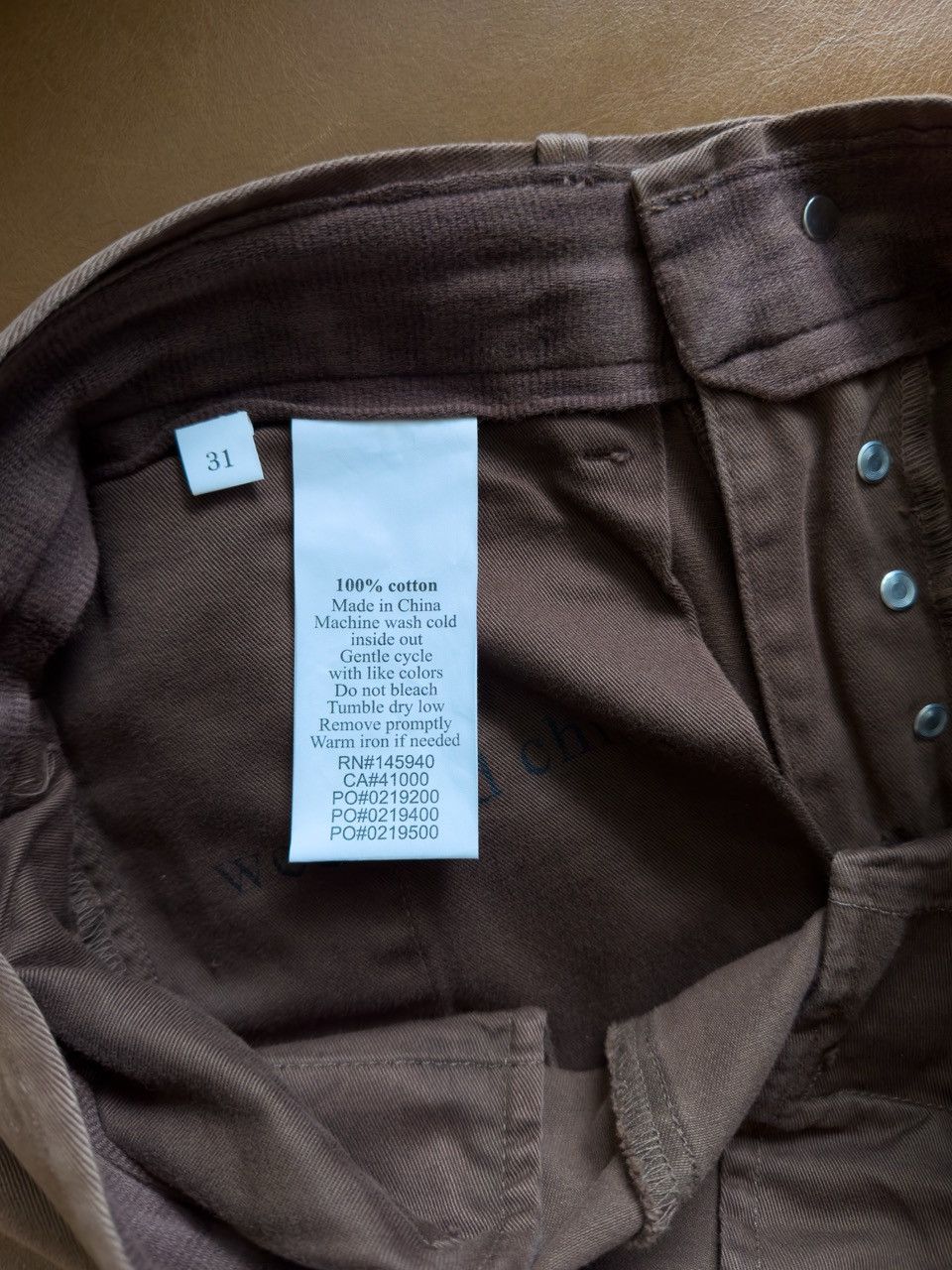 Life After Denim life/after/denim Brown Weekend Slim Fit Chino Pants - 31 Size US 31 - 2 Thumbnail