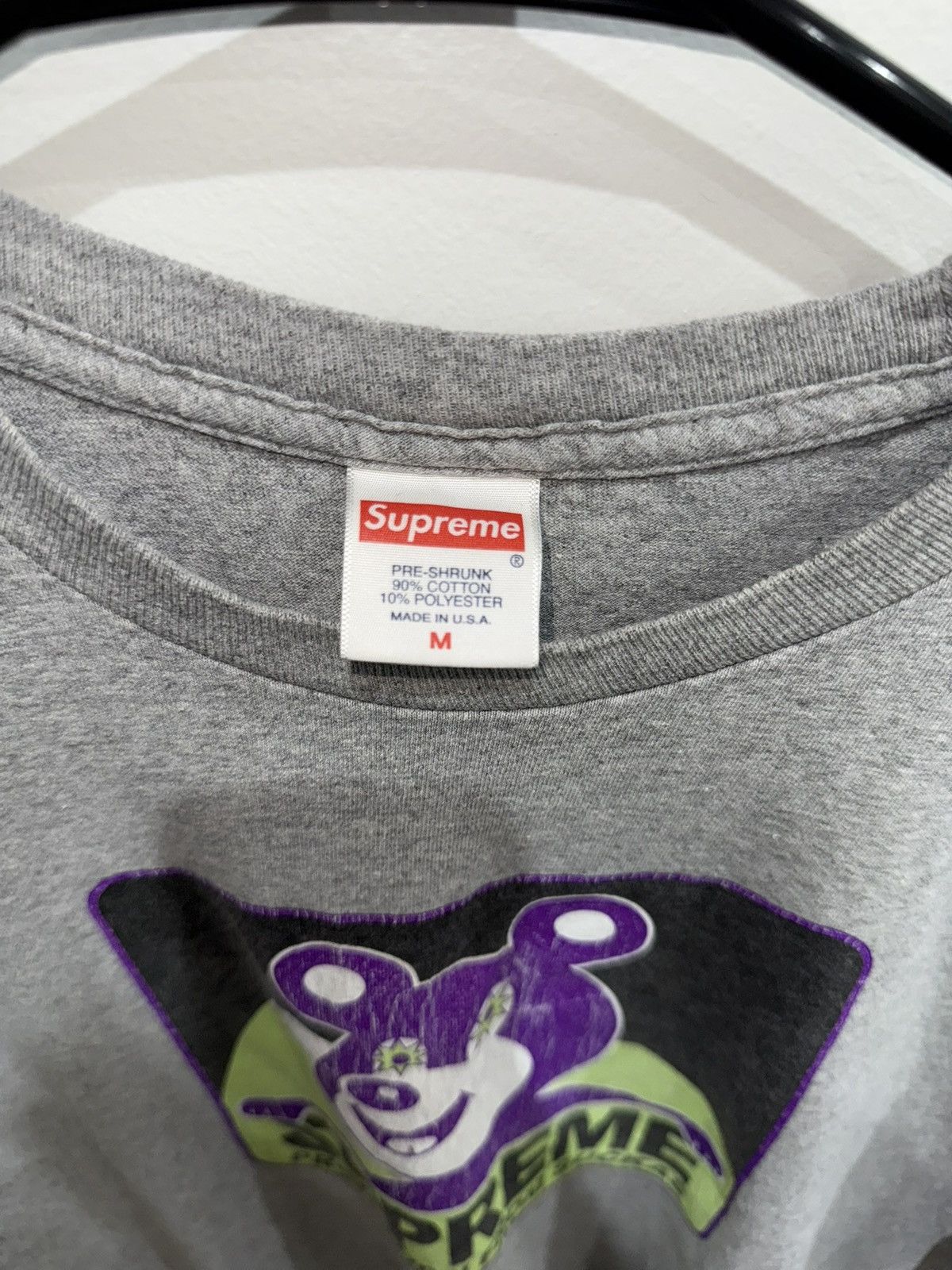 Supreme Supreme Protection From Suckas Tee - Grey Size US M / EU 48-50 / 2 - 3 Thumbnail