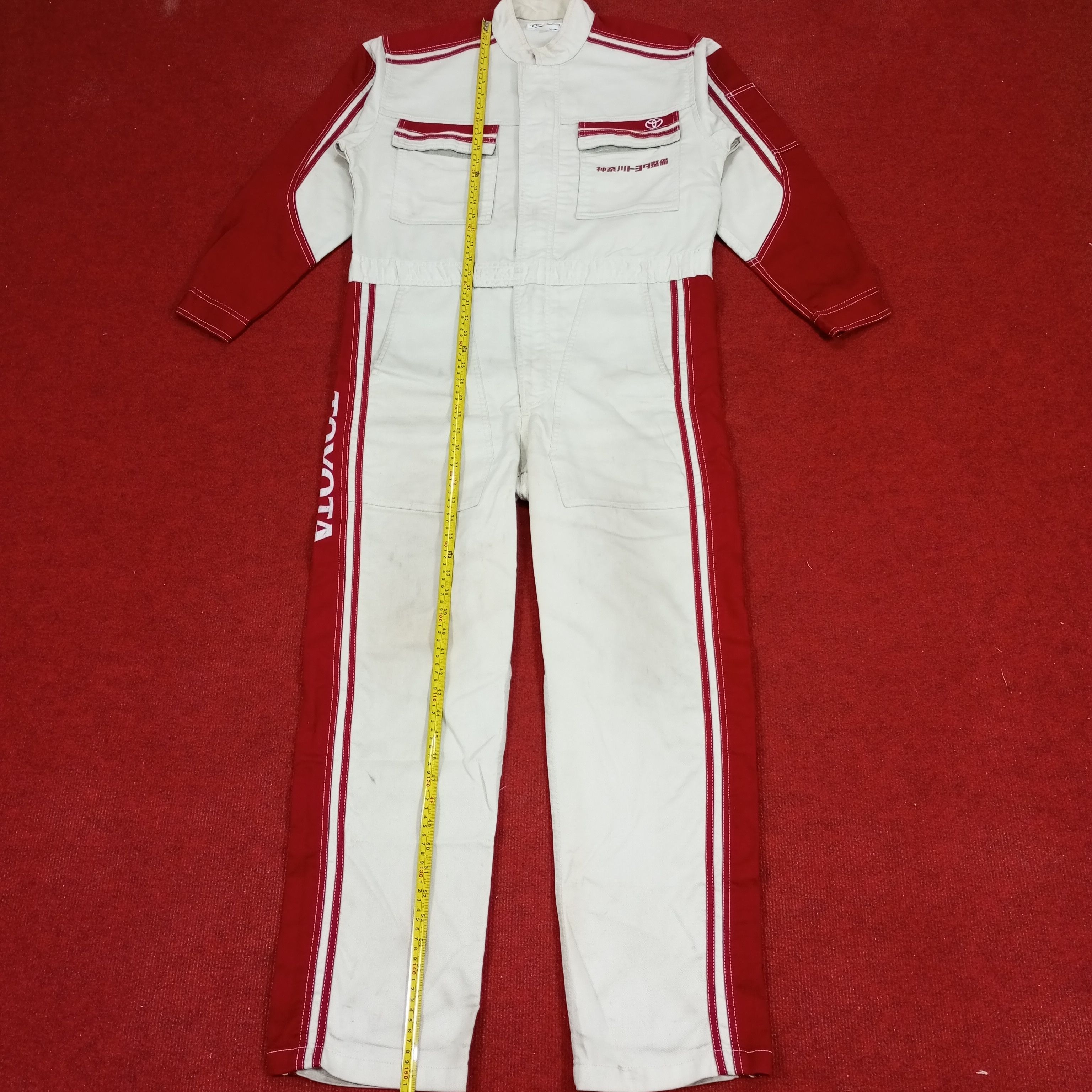 Japanese Brand × Vintage Toyota Tecno Motorsports Racing Style Coverall Jacket Size US M / EU 48-50 / 2 - 7 Thumbnail