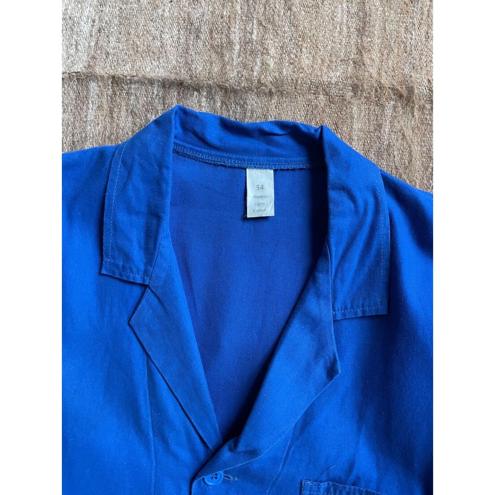 Le Laboureur Vintage French Workwear Blue Chore Utility Jacket 8412AC Size US L / EU 52-54 / 3 - 3 Thumbnail