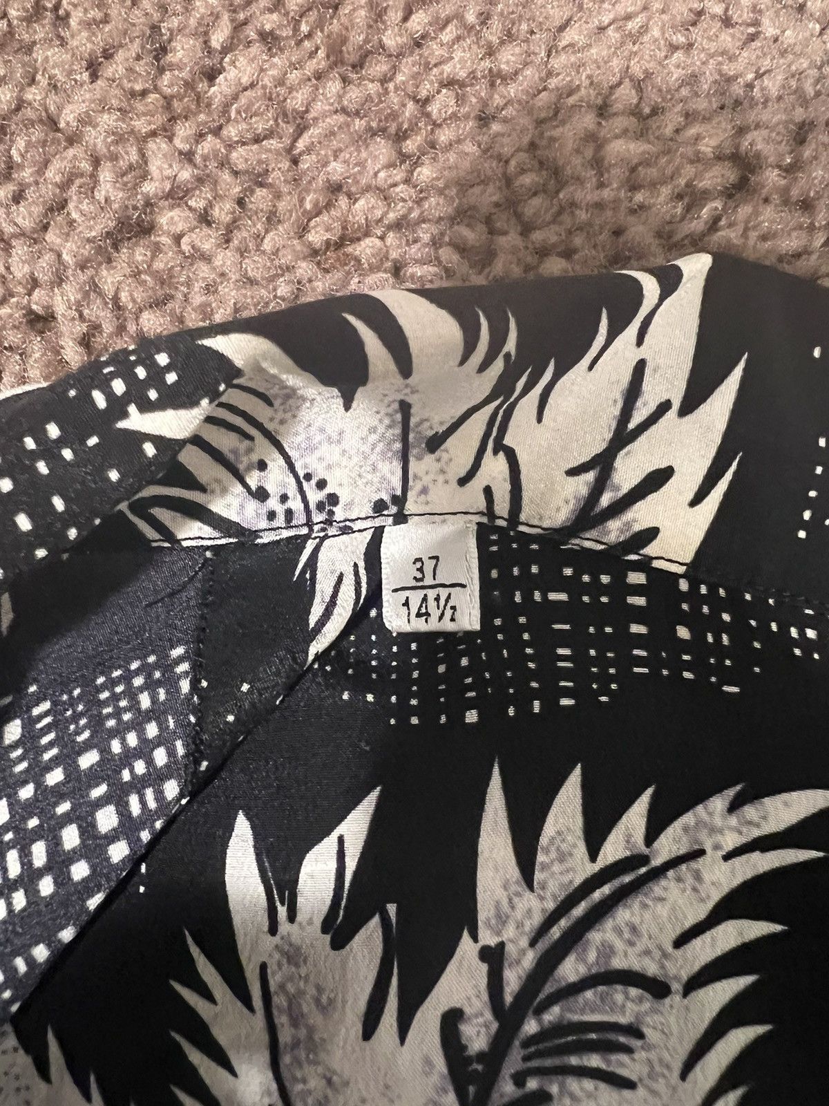 Saint Laurent Paris Saint Laurent Black Hawaiian Shirt SS14 Size US S / EU 44-46 / 1 - 4 Thumbnail