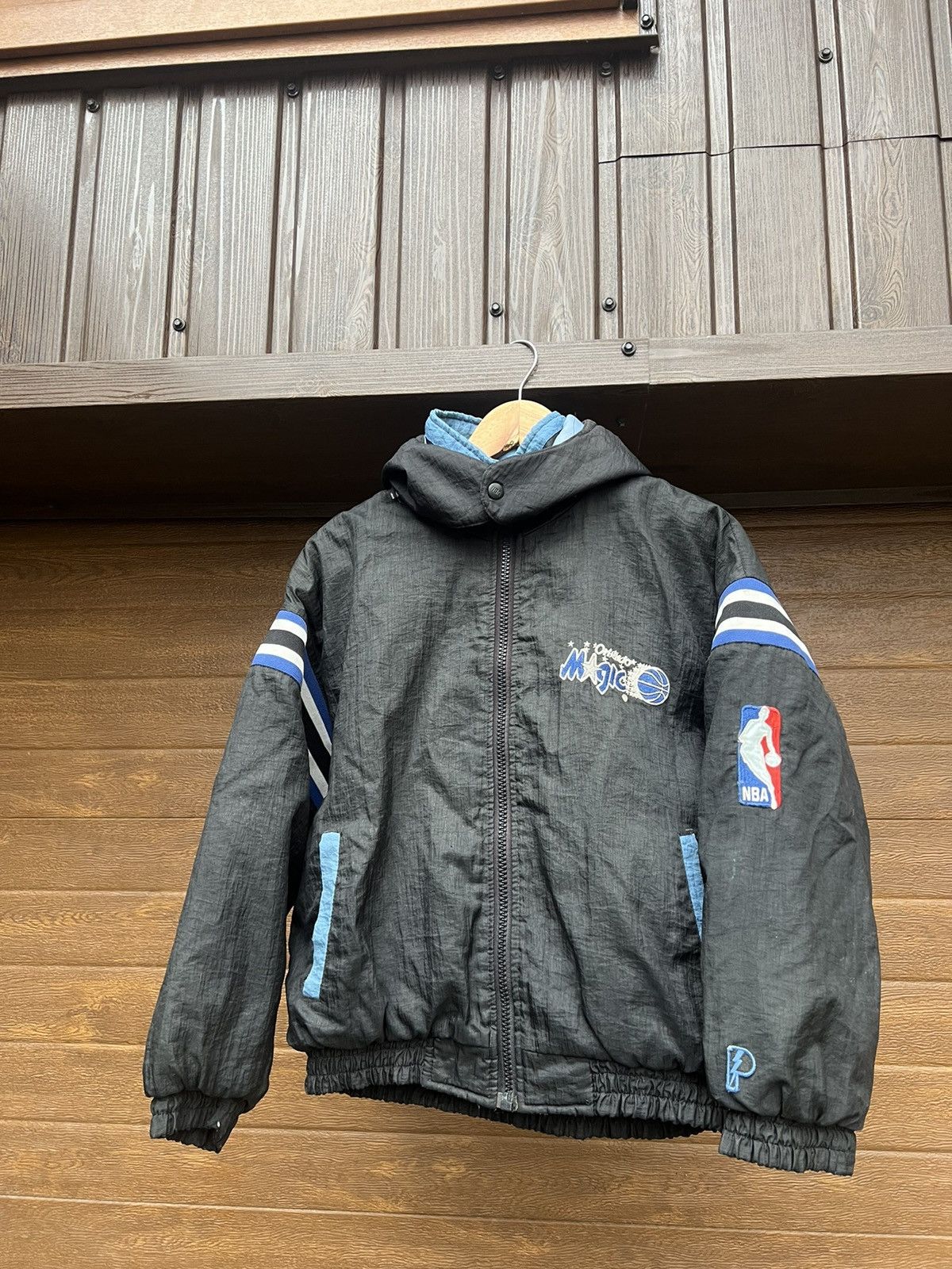 NBA × Vintage Vintage Orlando Magic NBA Big Logo Jacket Bomber Size US XS / EU 42 / 0 - 1 Thumbnail
