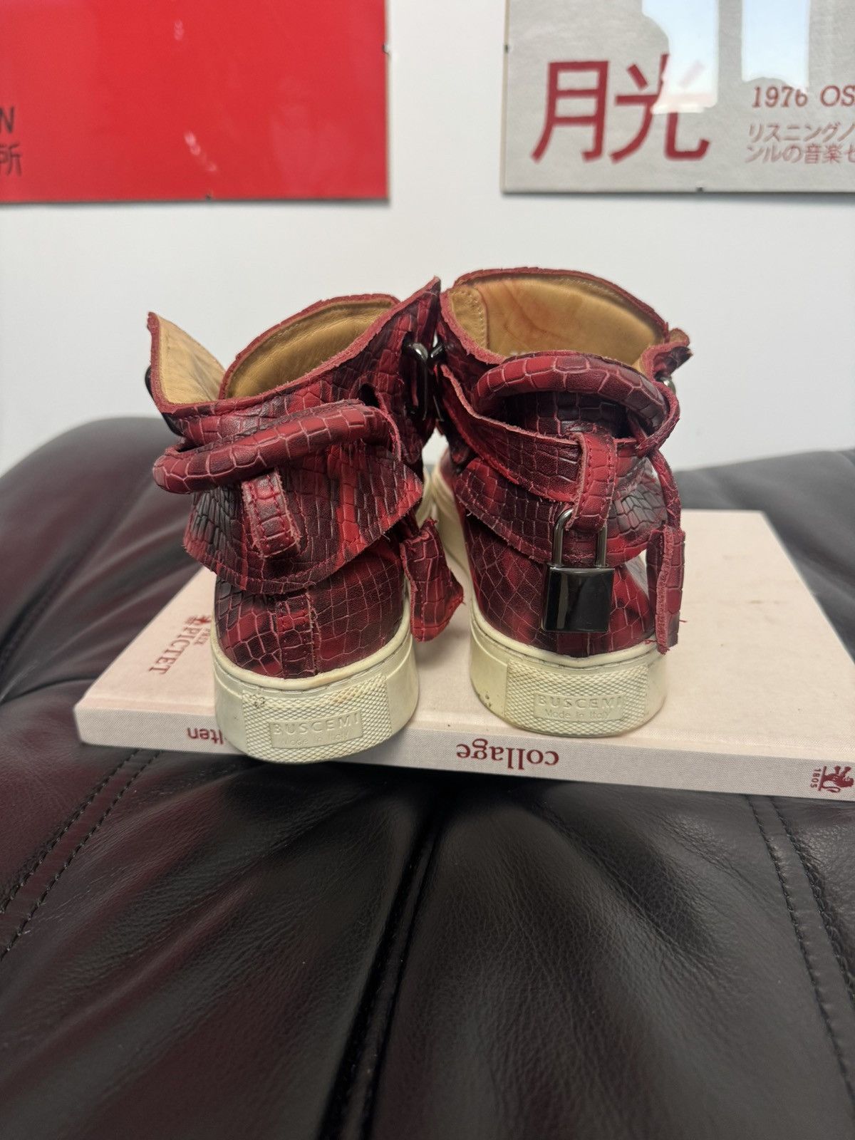 Buscemi Buscemi 100MM Lock High Top Shoes Red Cheetah Leopard Rare Size US 8 / EU 41 - 4 Thumbnail
