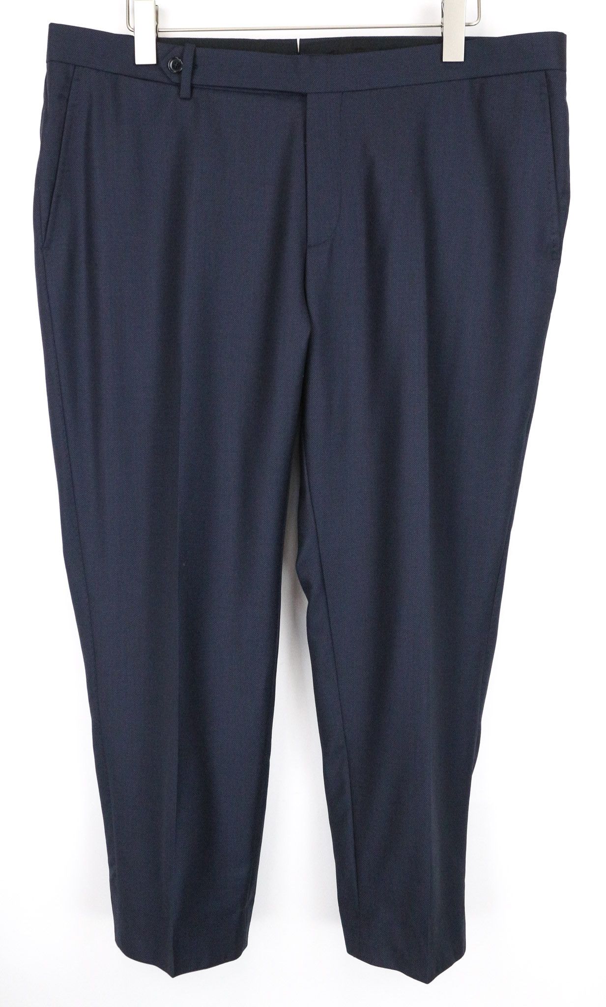 Suitsupply BRESCIA UK46R Dark Blue Wool Lined Trousers 74916 Size 46R - 1 Thumbnail