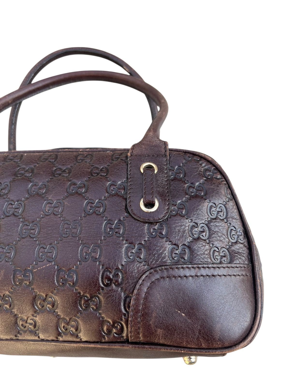 Gucci Gucci Guccissima Princy Fade Patina Leather Boston Bag Size ONE SIZE - 5 Thumbnail