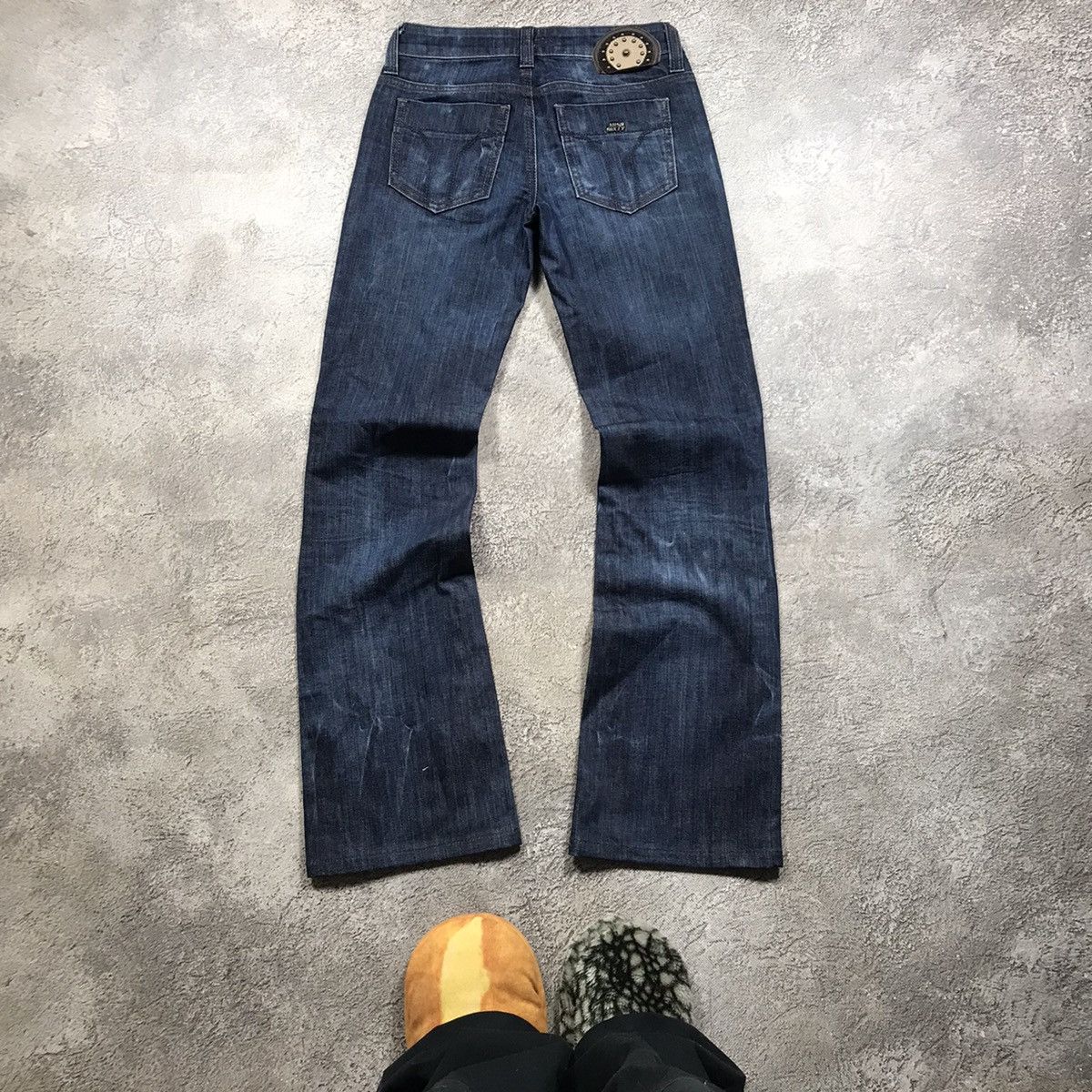 Vintage Vintage Y2K Miss Sixty Distressed Flared Jeans Low Rise 28 Size 28" / US 6 / IT 42 - 5 Thumbnail