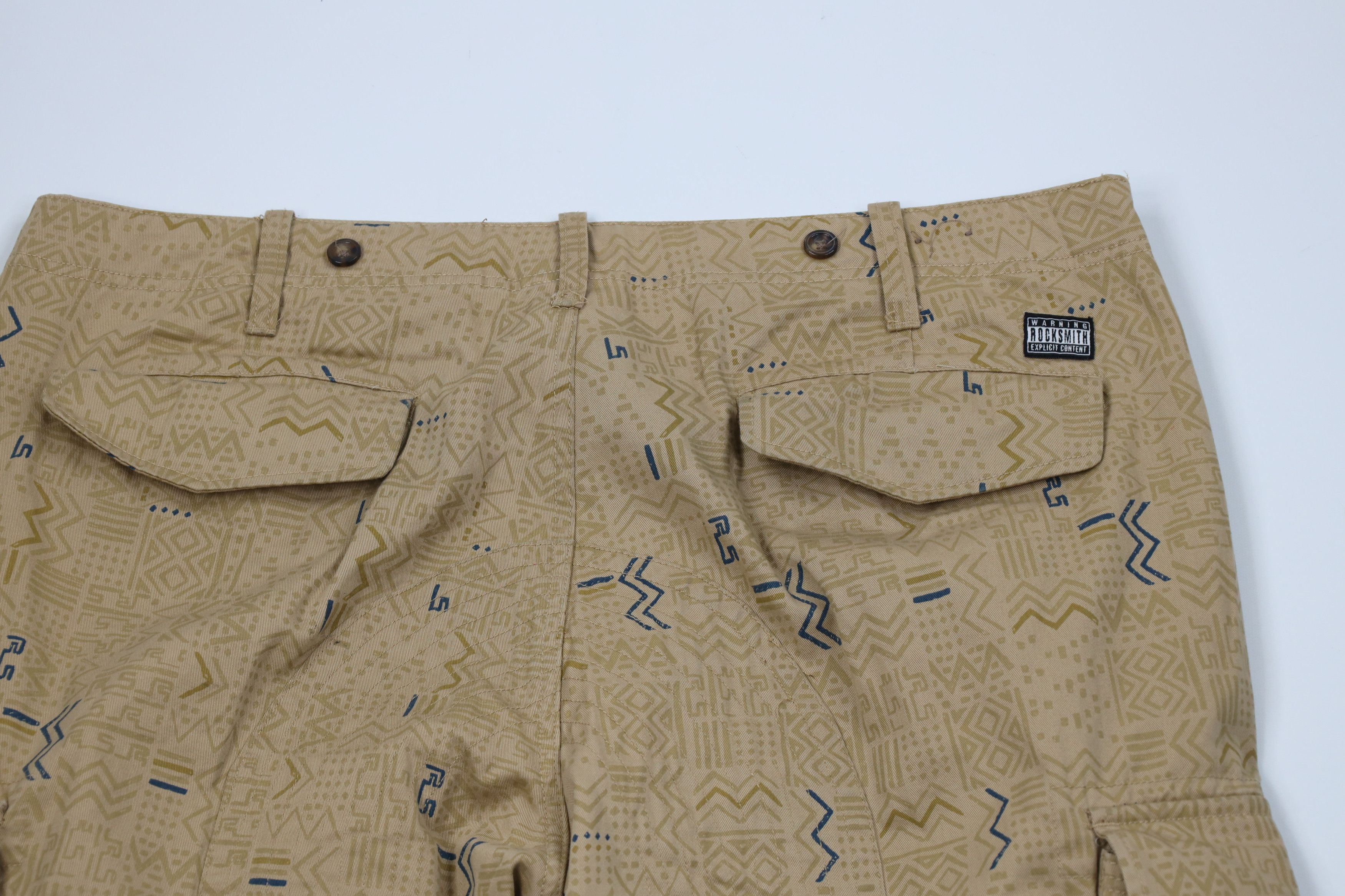 ROCKSMITH Rocksmith Geometric Strap Skateboard Cargo Pants Beige Size US 38 / EU 54 - 11 Thumbnail