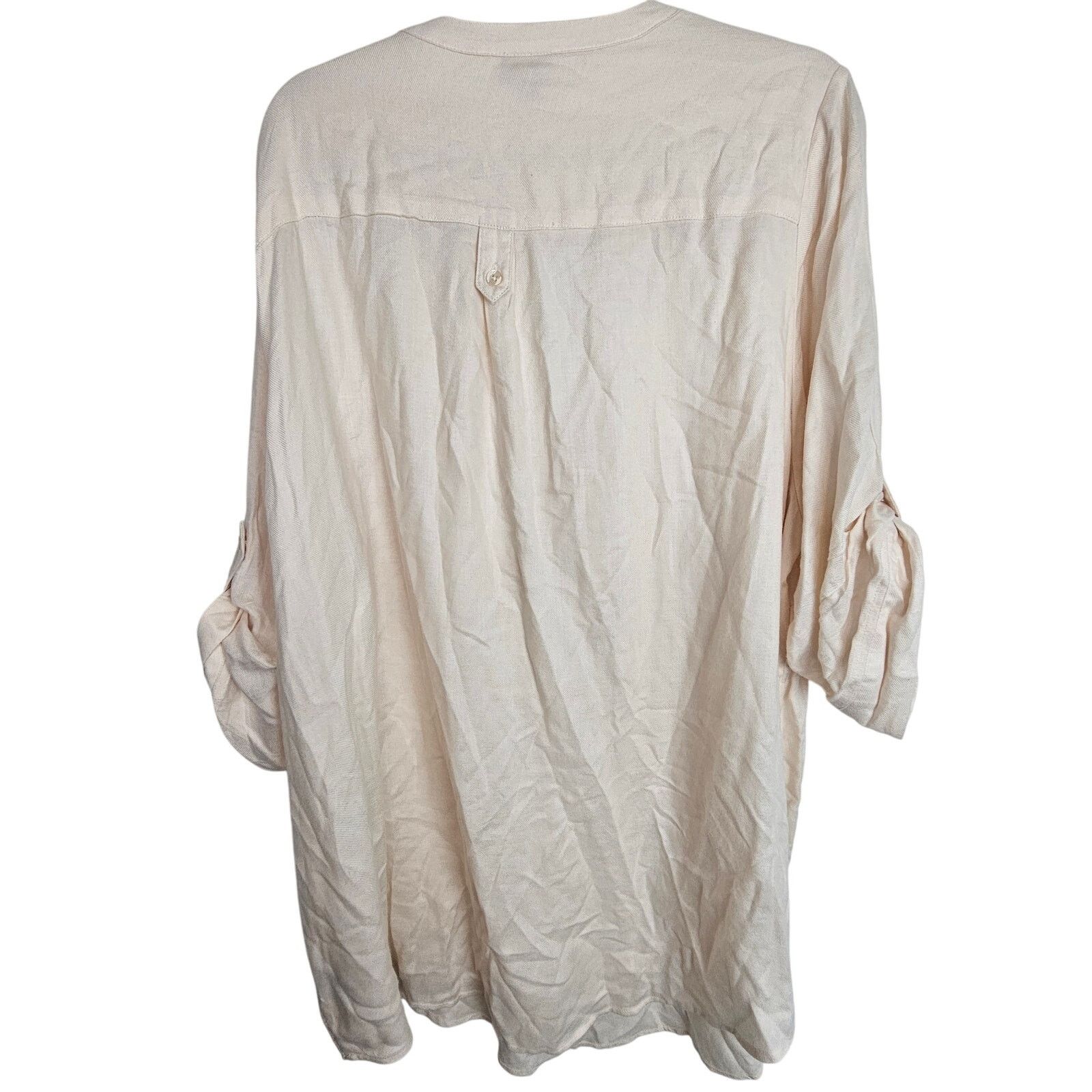 Torrid Torrid Harper Blouse 3X Soft Cream Pullover Top 3/4 Sleeve Size 3XL / US 20-22 - 6 Thumbnail