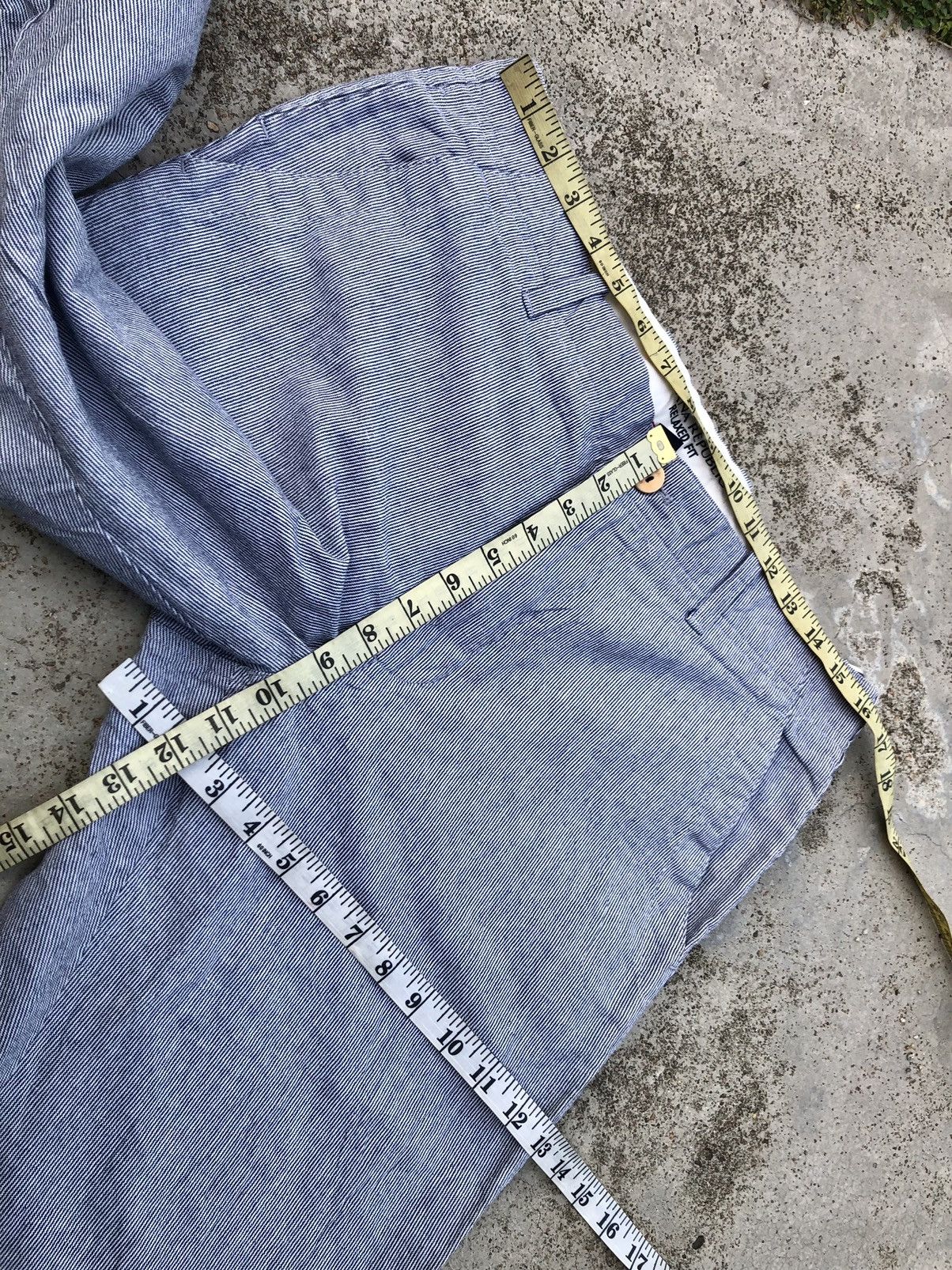 Banana Republic STRIPED⚡️⚡️RELAXED FIT PANTS BY BANANA REPUBLIC Size US 33 - 8 Thumbnail