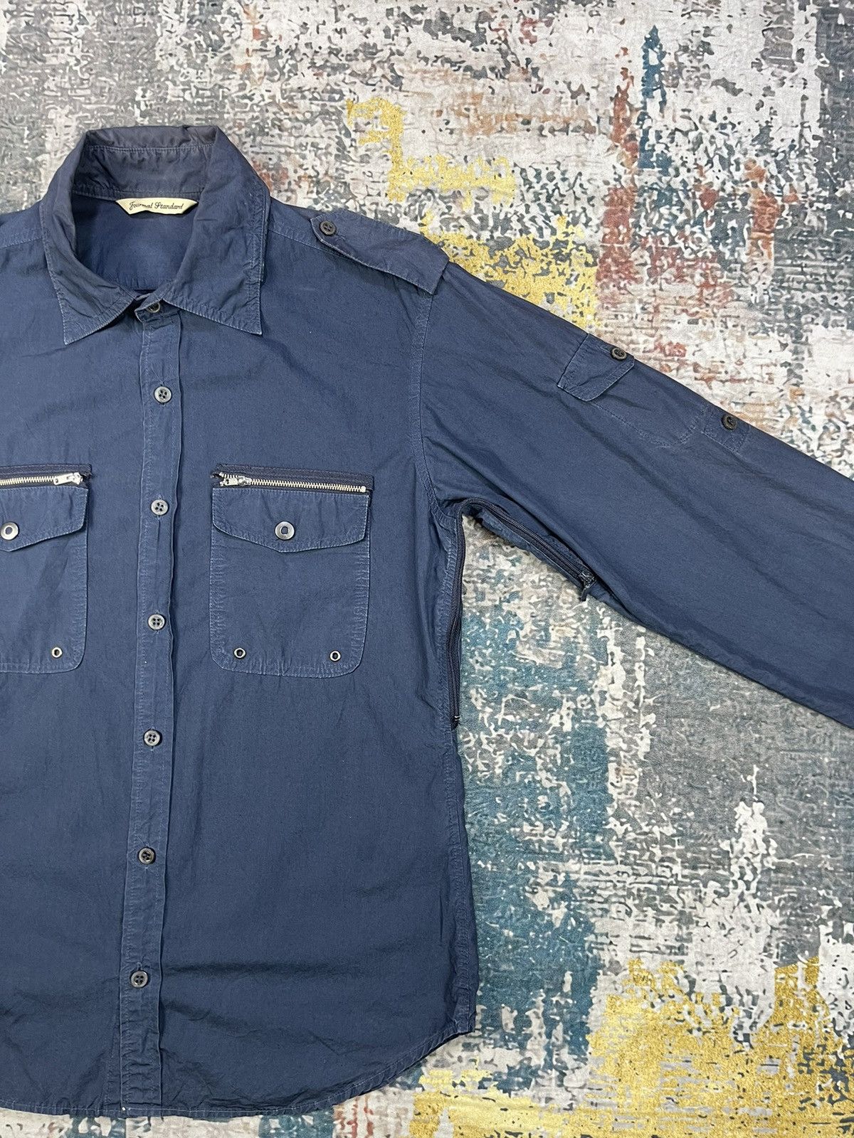 Journal Standard Journal Standard Button Up Under Arm Vent Workshirt Size US M / EU 48-50 / 2 - 2 Thumbnail