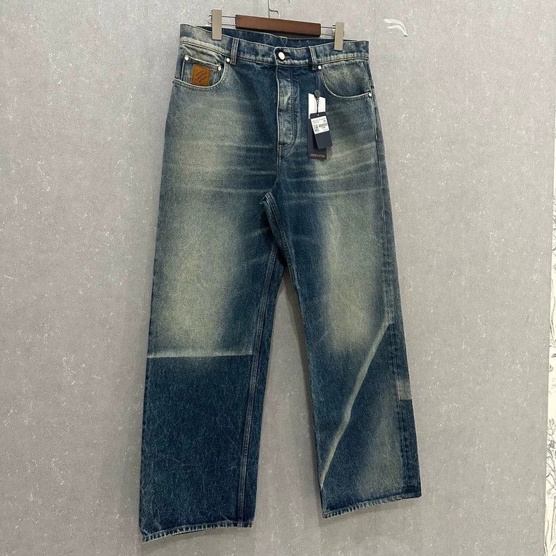 Louis Vuitton Louis Vuitton Washed Old Studded Long Jeans 2505-Nextarrow Size US 34 / EU 50 - 3 Thumbnail