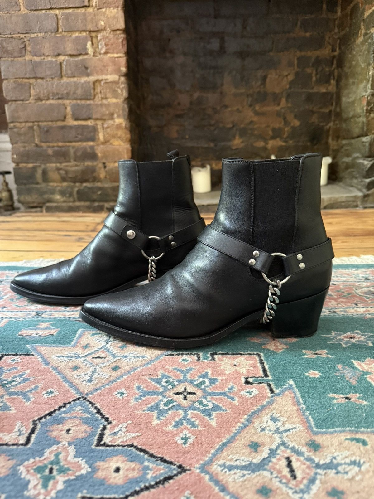 Celine Celine Boy Doll Platform Biker Boots Sz 39 | Grailed