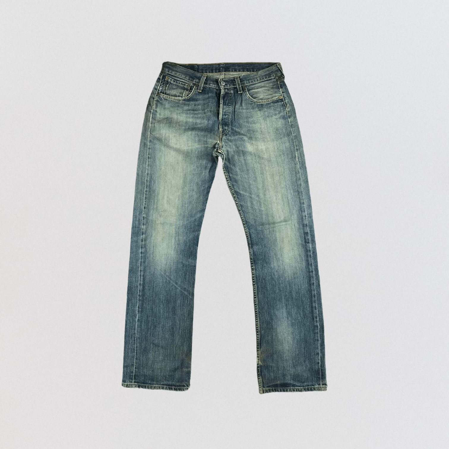 Levi's Vintage Blue Wash Levis 501 Jeans-JM2396 Size US 34 / EU 50 - 1 Thumbnail