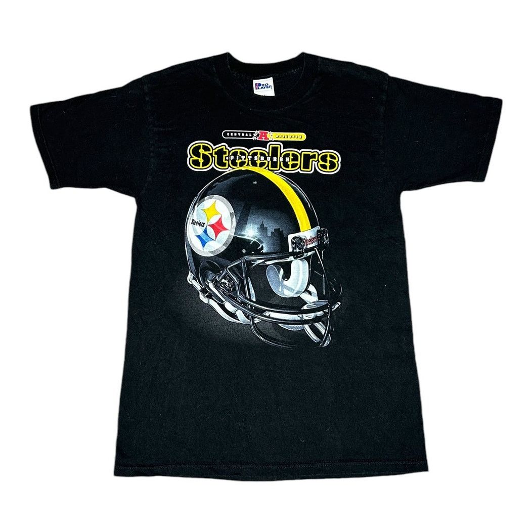 NFL × Pro Player × Vintage Vintage Pro Player Pittsburgh Steelers NFL Helmet T-Shirt Size US M / EU 48-50 / 2 - 1 Thumbnail