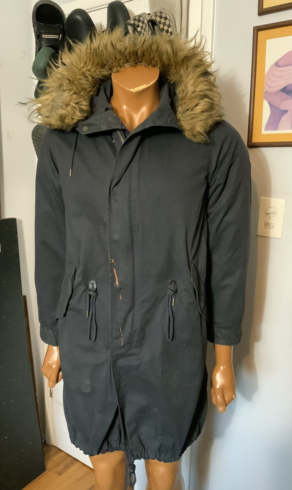 Japanese Brand × Vanquish Vanquish Shibuya Tokyo Japan Fur Hood Fishtail Parka Jacket Size US S / EU 44-46 / 1 - 13 Thumbnail
