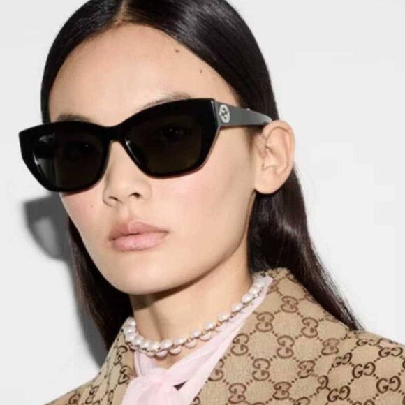 Gucci 🕶️ New Gucci GG1844SA 003 Sunglasses - Shiny Havana Frame Size ONE SIZE - 3 Thumbnail