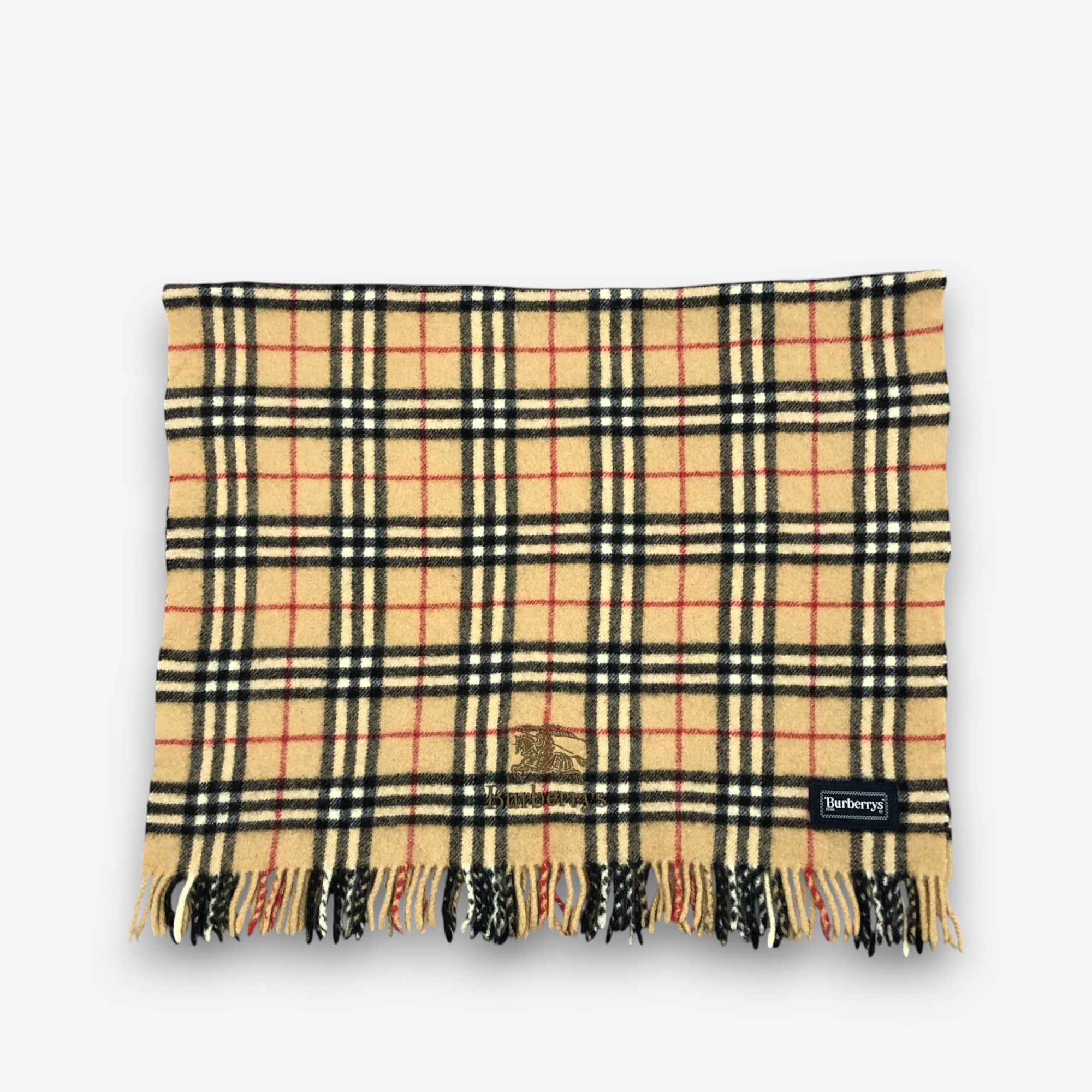 Burberry Vintage Burberrys Scarf Muffler Wool Stole Shawls Scarves Size ONE SIZE - 3 Thumbnail