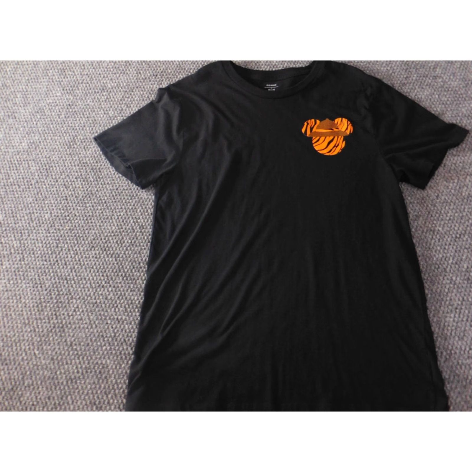 Old Navy Old Navy Shirt Mens T-Shirt Crew Neck Short Sleeve Black Bear Graphic 90s Colorful Logo Cotton Knit Classic Regular Size M Black Mens Size US M / EU 48-50 / 2 - 3 Thumbnail
