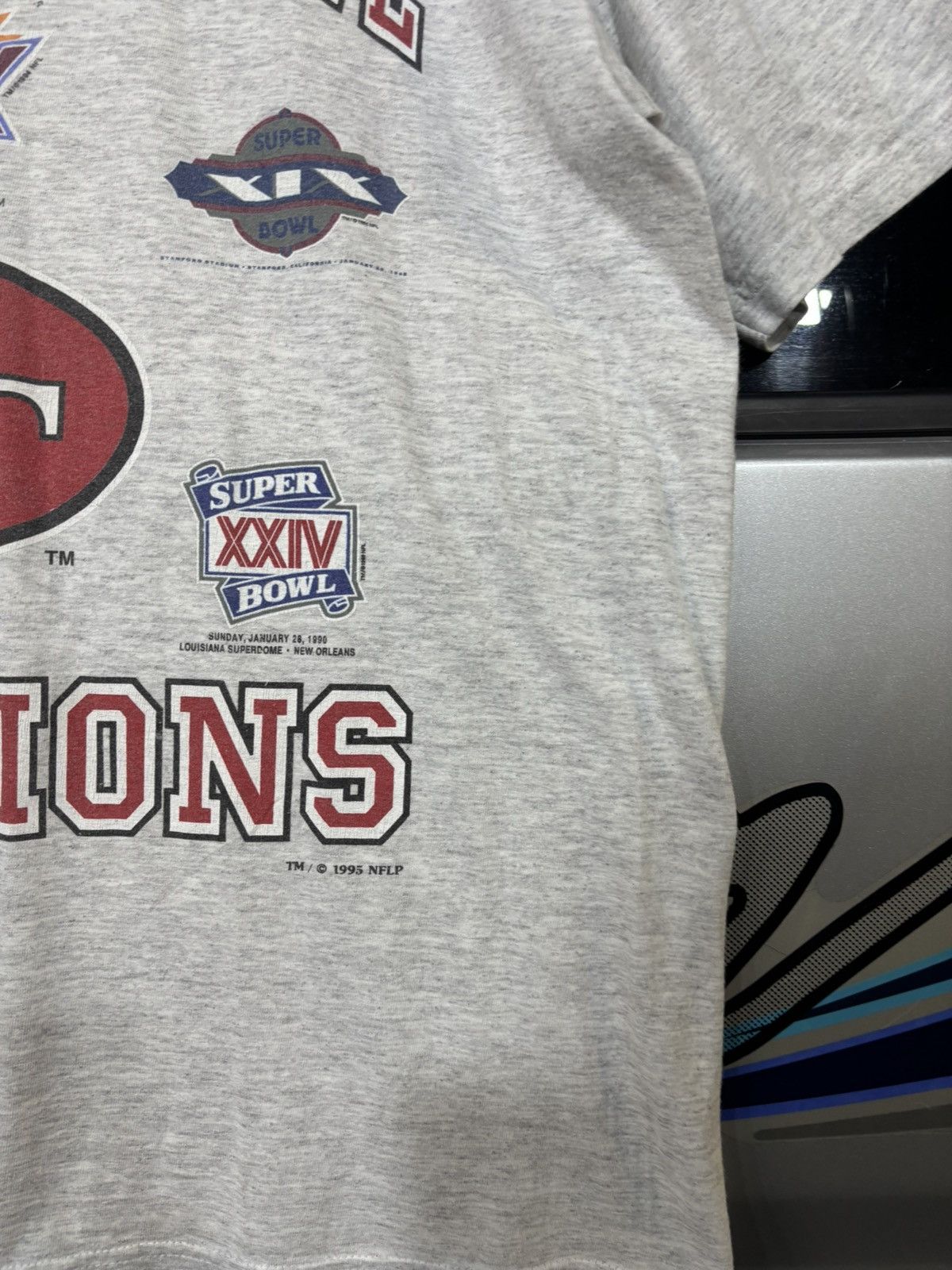 Nutmeg Vintage 1995 5time super bowl tshirt Size US L / EU 52-54 / 3 - 5 Thumbnail