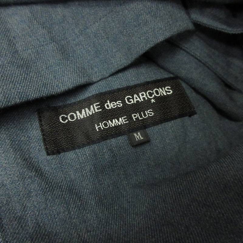 Comme des Garcons Homme Plus Jacket Tailored Single Front Velcro Wool Fully Lined Navy Size US M / EU 48-50 / 2 - 5 Thumbnail