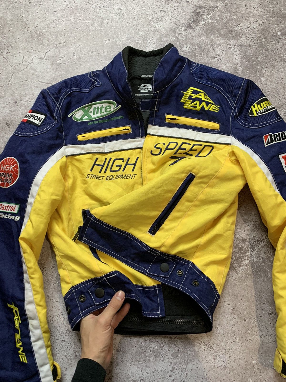 Vintage Fast Lane Vintage Speed Fighter Racing Jacket Large Size US XS / EU 42 / 0 - 5 Thumbnail
