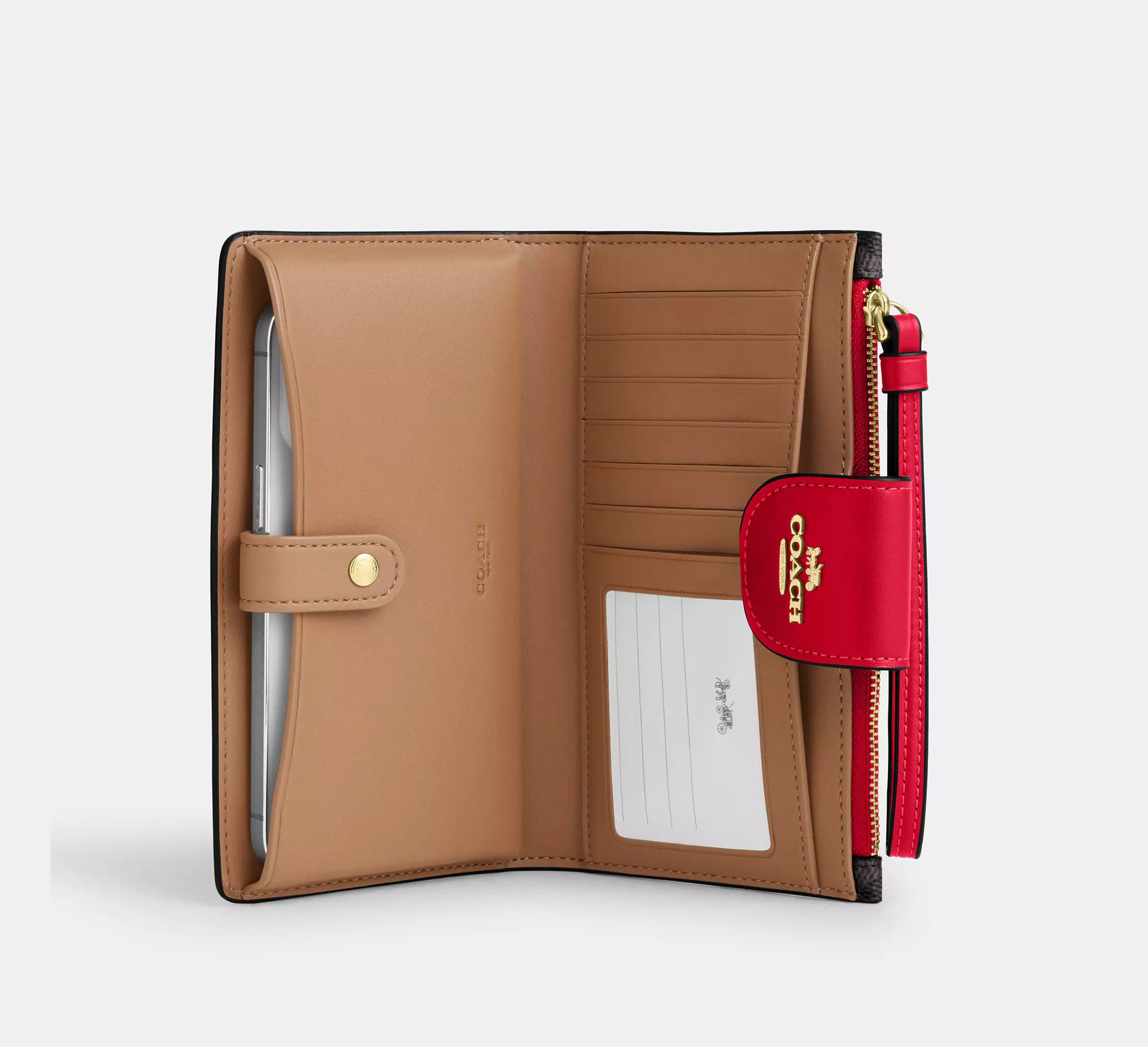 Coach Phone Wallet In Signature Canvas CW780 Size ONE SIZE - 10 Thumbnail