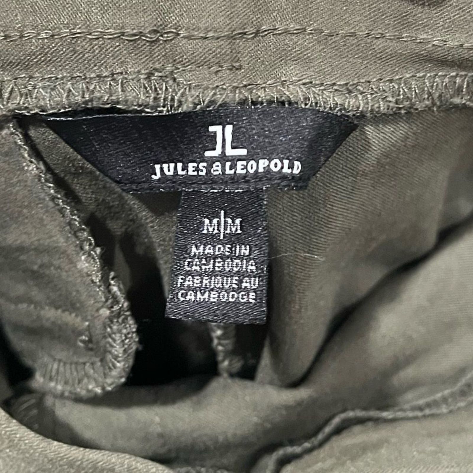 Vintage JL Jules & Leopold Paperbag Pants Tied Waist Straight Leg M Size 29" - 6 Thumbnail