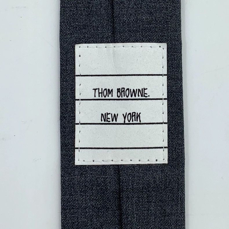 Thom Browne Thom browne Black and gray wool tie 2505-Nextarrow Size ONE SIZE - 9 Thumbnail
