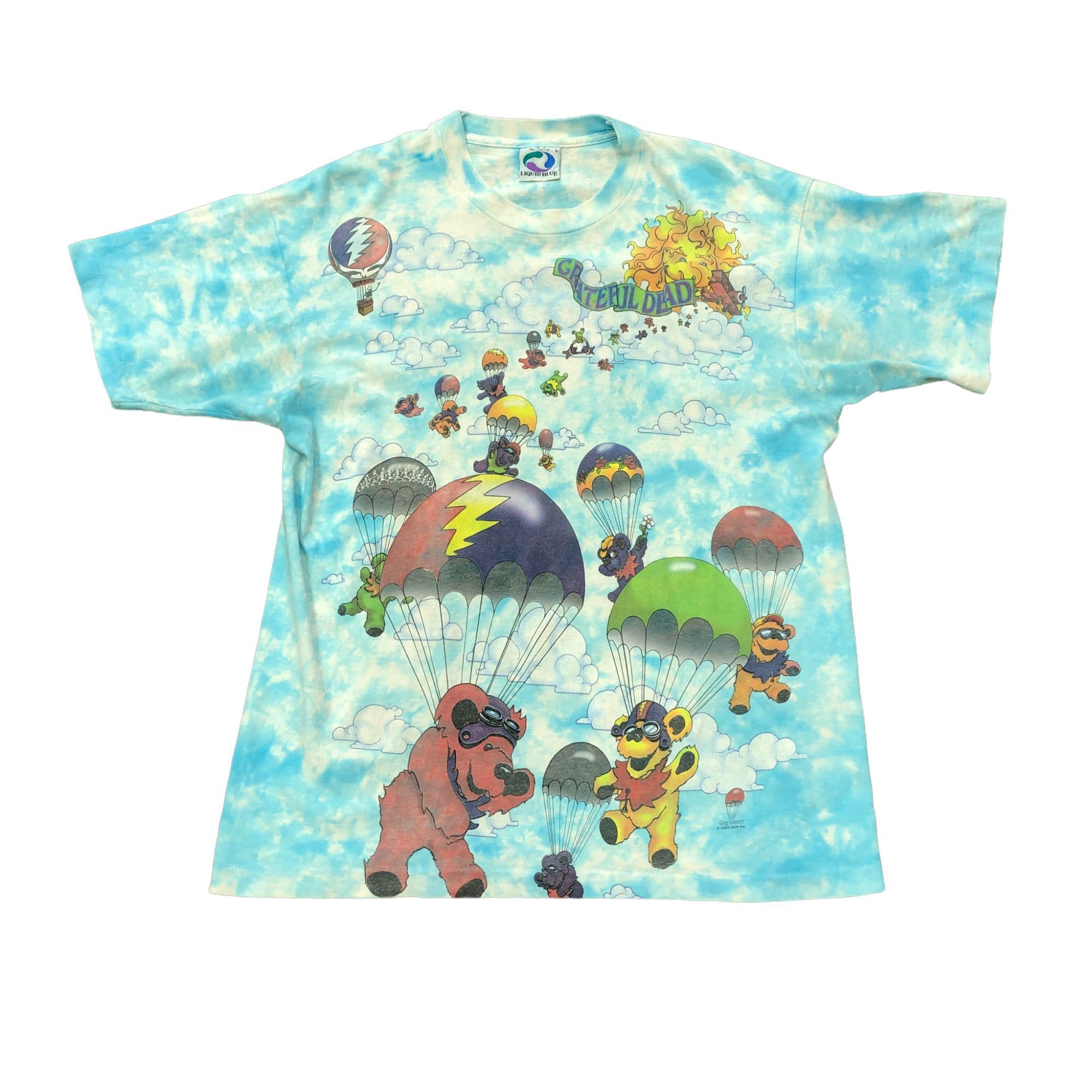 Liquid Blue Liquid Blue Grateful Dead Parachute Bears Greg Genrich Tie D Size US L / EU 52-54 / 3 - 1 Thumbnail