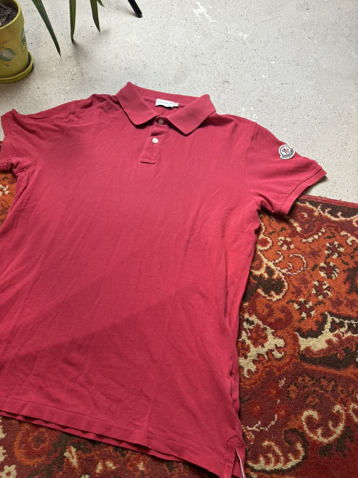 Moncler × Vintage Vintage Y2K Moncler Embroidered Emblem Logo Luxury Polo Size US M / EU 48-50 / 2 - 2 Thumbnail