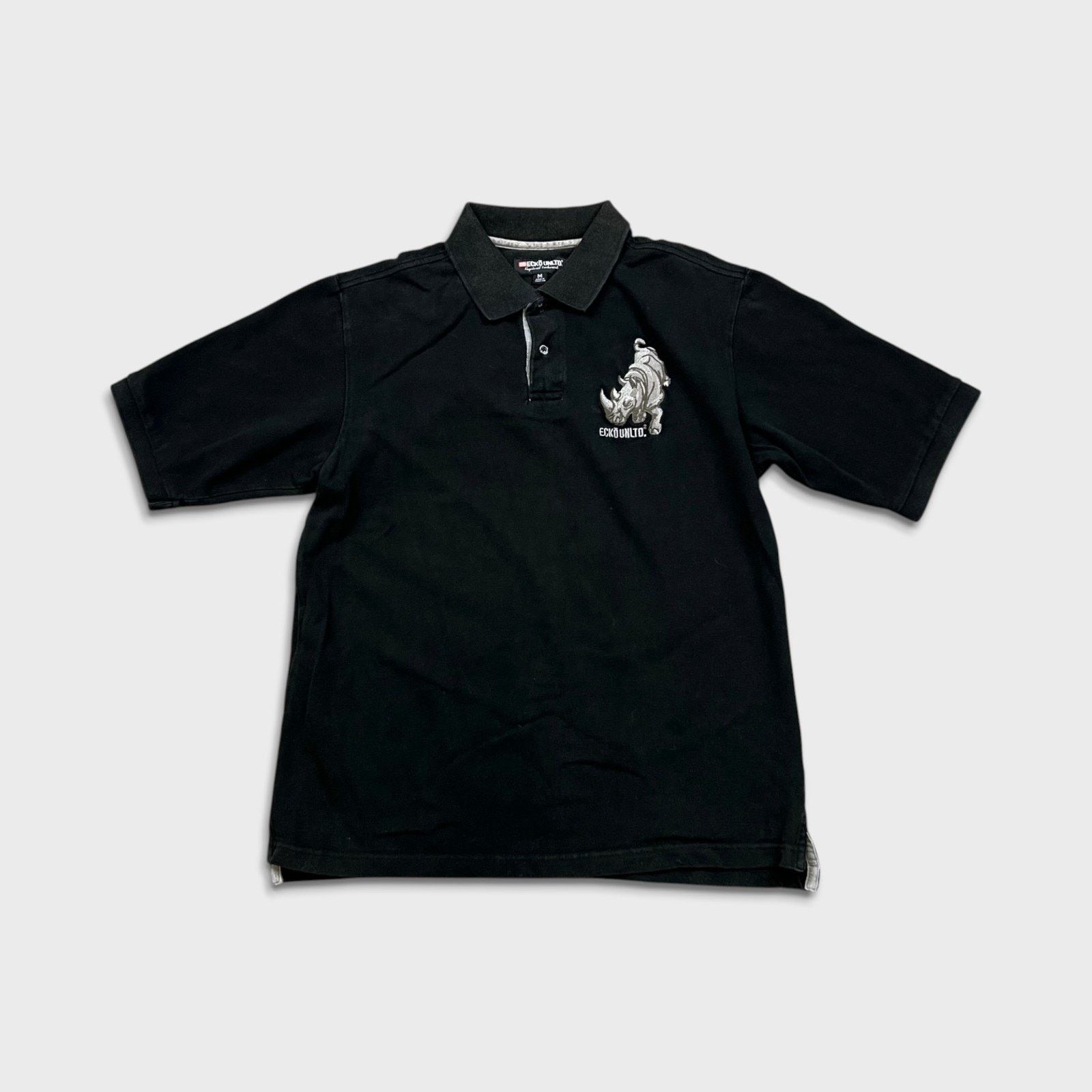 Ecko Unltd Polo Shirt Medium Rhino Casual Short Sleeve