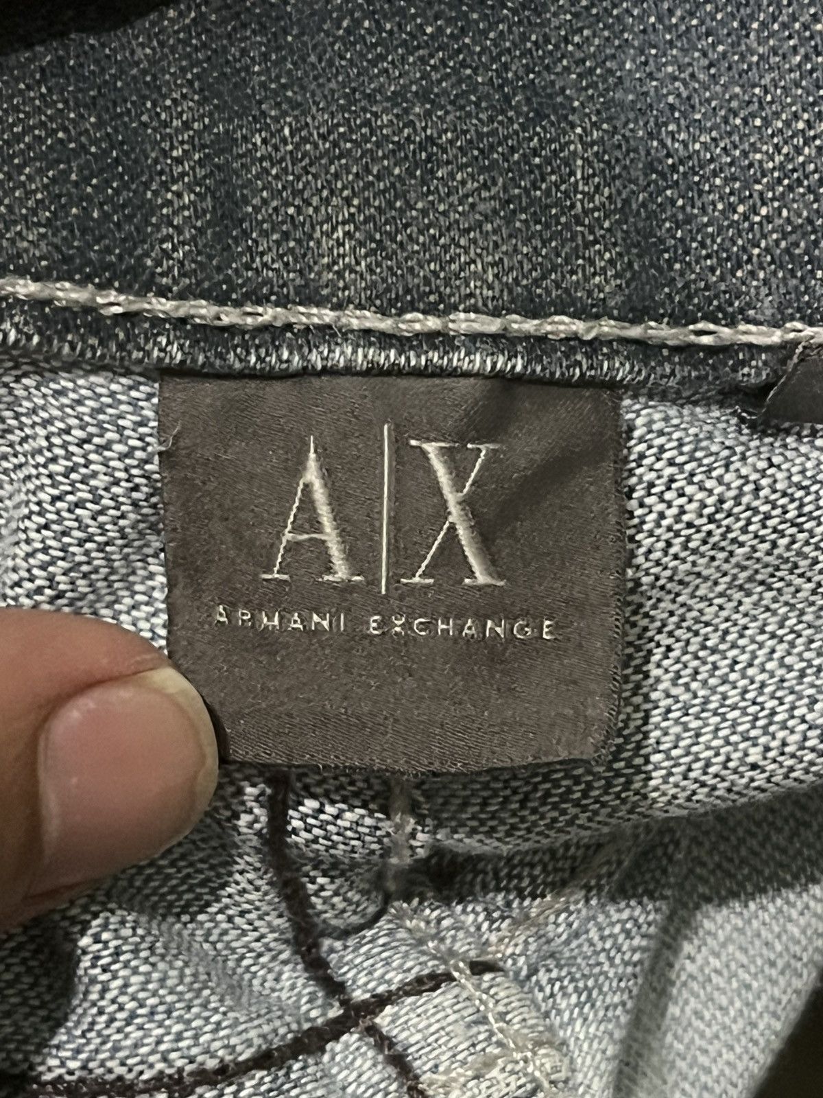 Armani Exchange Armani Exchange Powell Indigo Button Fly Loose Fit Jeans Size US 31 - 13 Thumbnail