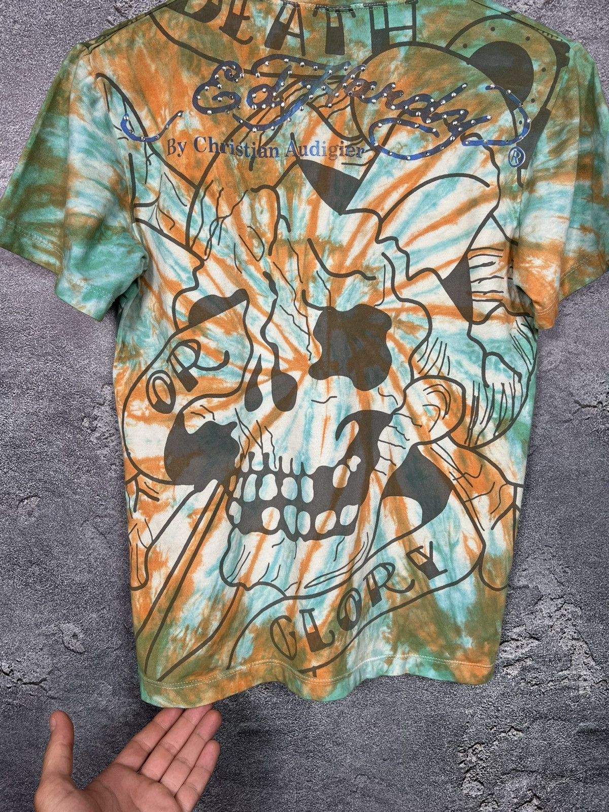 Ed Hardy Vintage Y2K Ed Hardy All Over Print Tie Dye T-shirt Tee Size US S / EU 44-46 / 1 - 12 Thumbnail