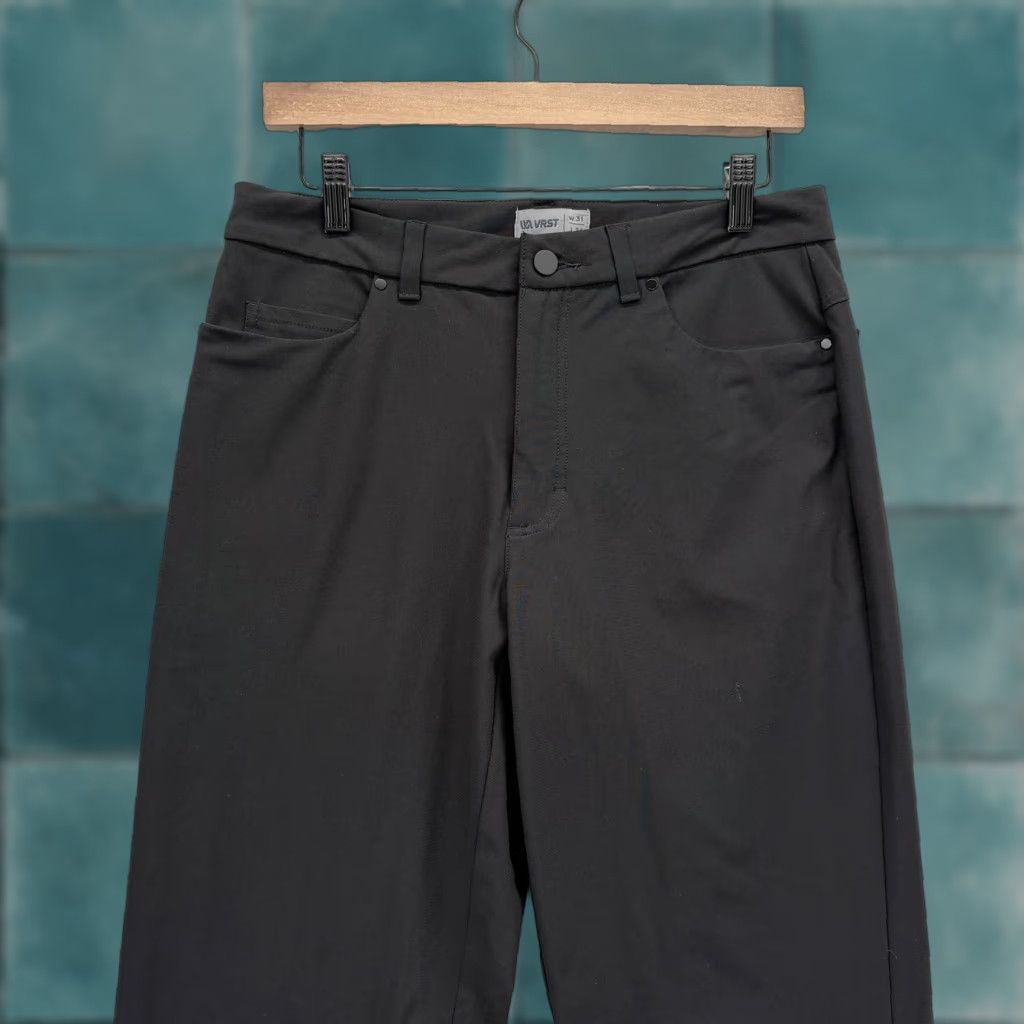 Vintage VRST Limitless 5-Pocket Pants Mens 31x32 Black Stretch Athletic Fit Tapered Leg Size US 31 - 1 Thumbnail