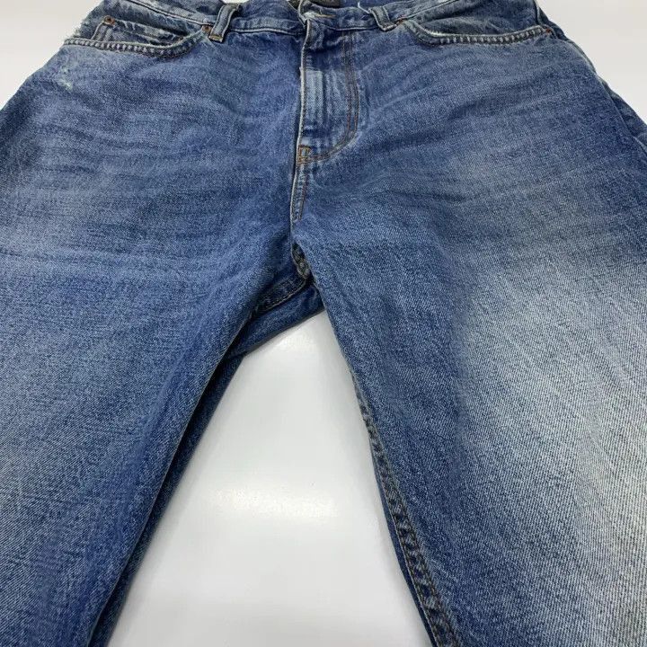 Balenciaga Balenciaga Distressed Blue Denim Pants 0079-2507 Size US 26 / EU 42 - 6 Thumbnail