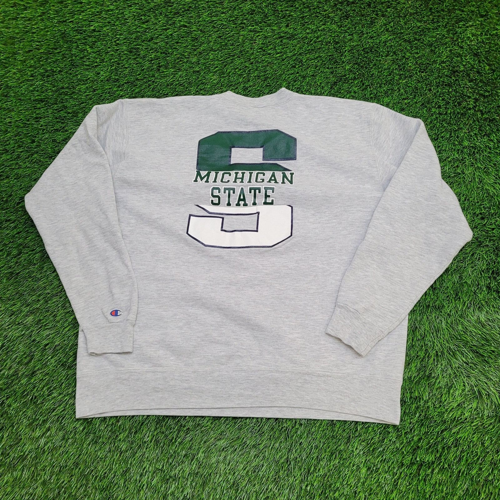 Champion Vintage Michigan State Sweatshirt Womens 2XL 25x26 USA Size XXL / US 16-18 / IT 52-54 - 1 Thumbnail