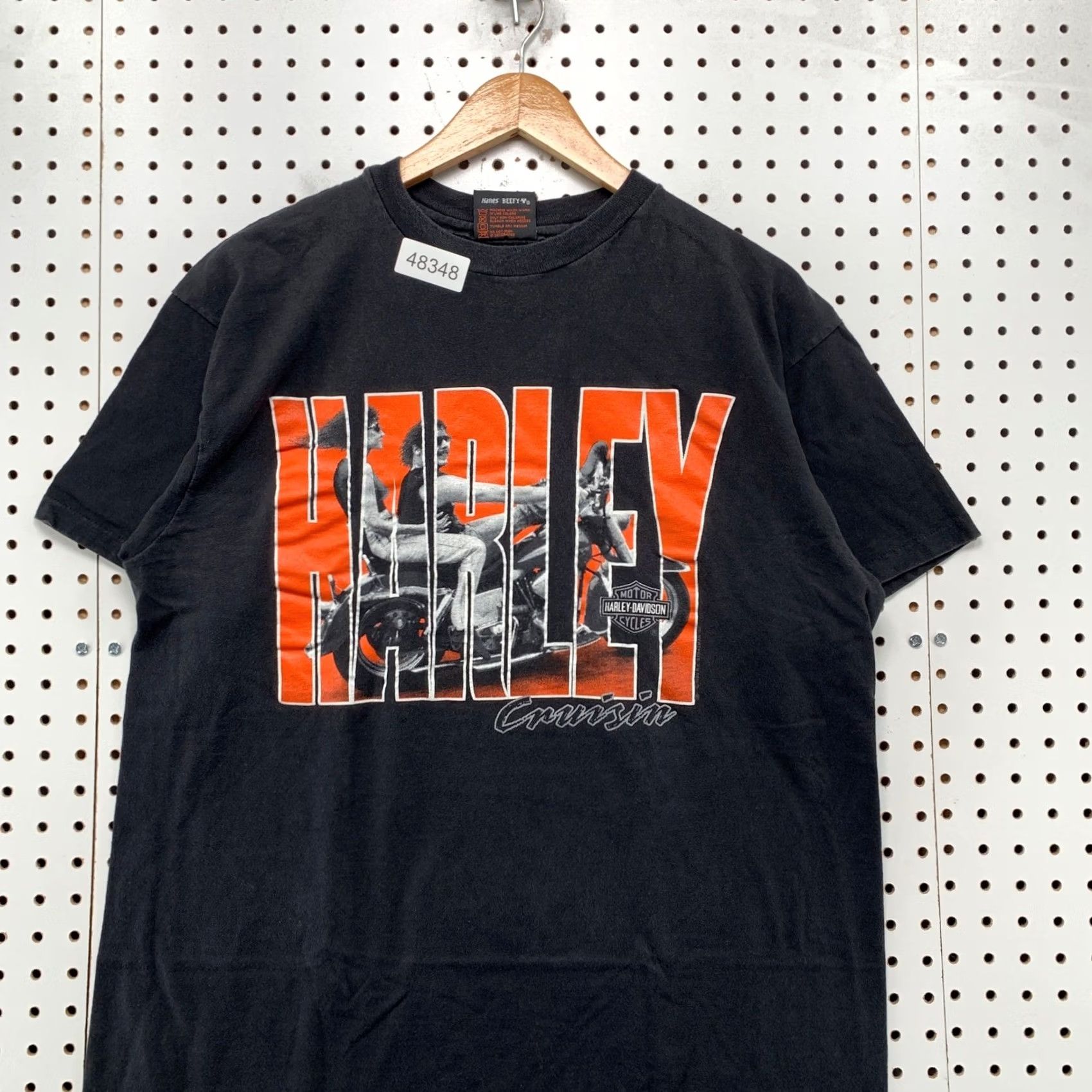 Harley Davidson VINTAGE Harley-Davidson T Shirt Men XL Black Cruisin 90s Tempe Arizona USA Mens Size US XL / EU 56 / 4 - 5 Thumbnail