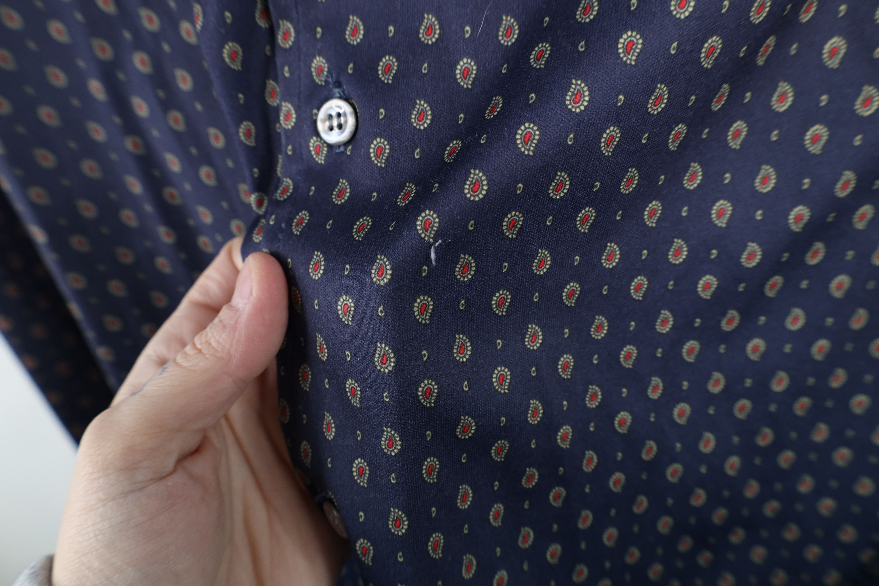 Vintage Vintage 70s Streetwear Paisley Collared Button Shirt USA Size US L / EU 52-54 / 3 - 5 Thumbnail