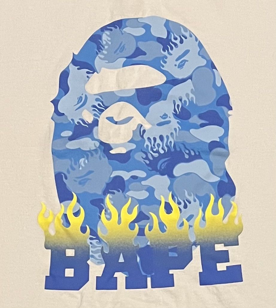 Bape Bape camo logo tee shirt Size US M / EU 48-50 / 2 - 3 Thumbnail