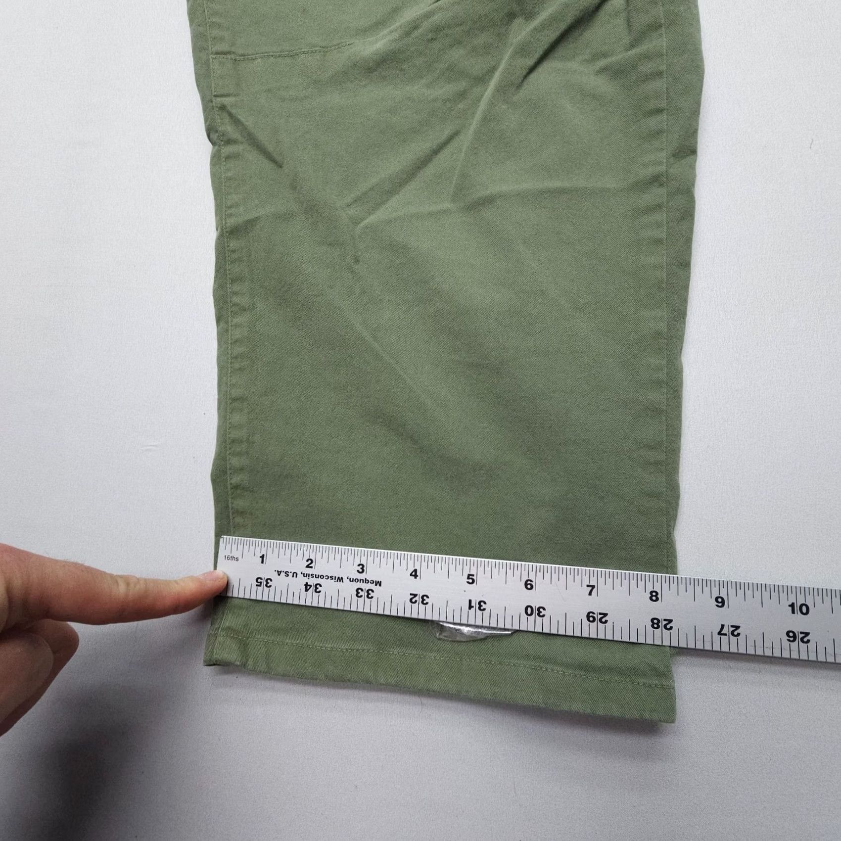 Nili Lotan Nili Lotan Pants Womens 6 Green Shon 33x25 Wide Leg Crop Baggy Barrel USA Size 28" / US 6 / IT 42 - 5 Thumbnail